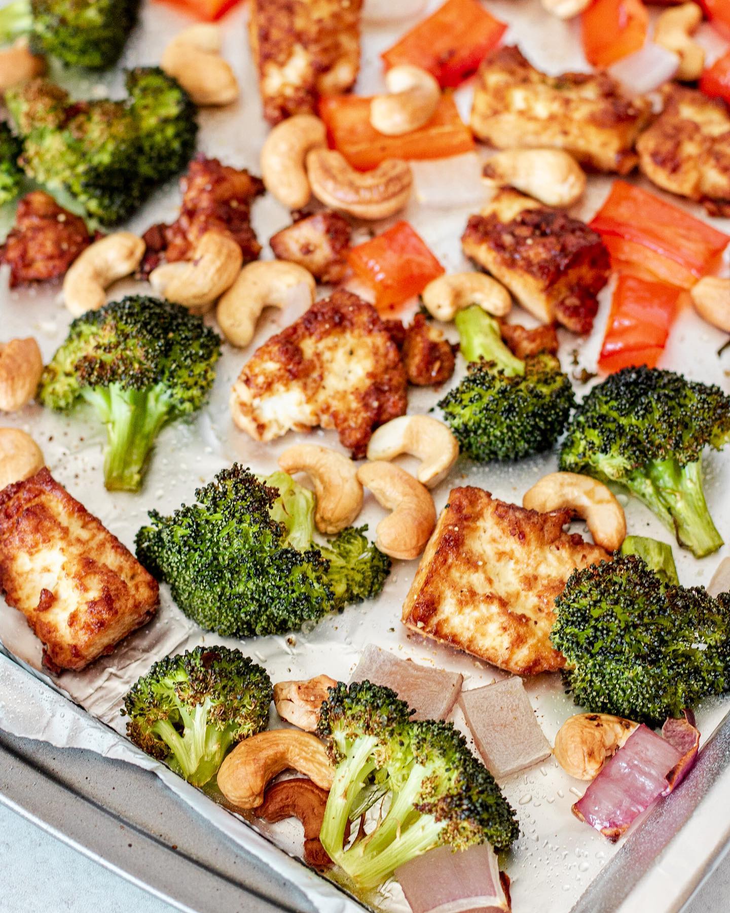 Sheet Pan Cashew Tofu