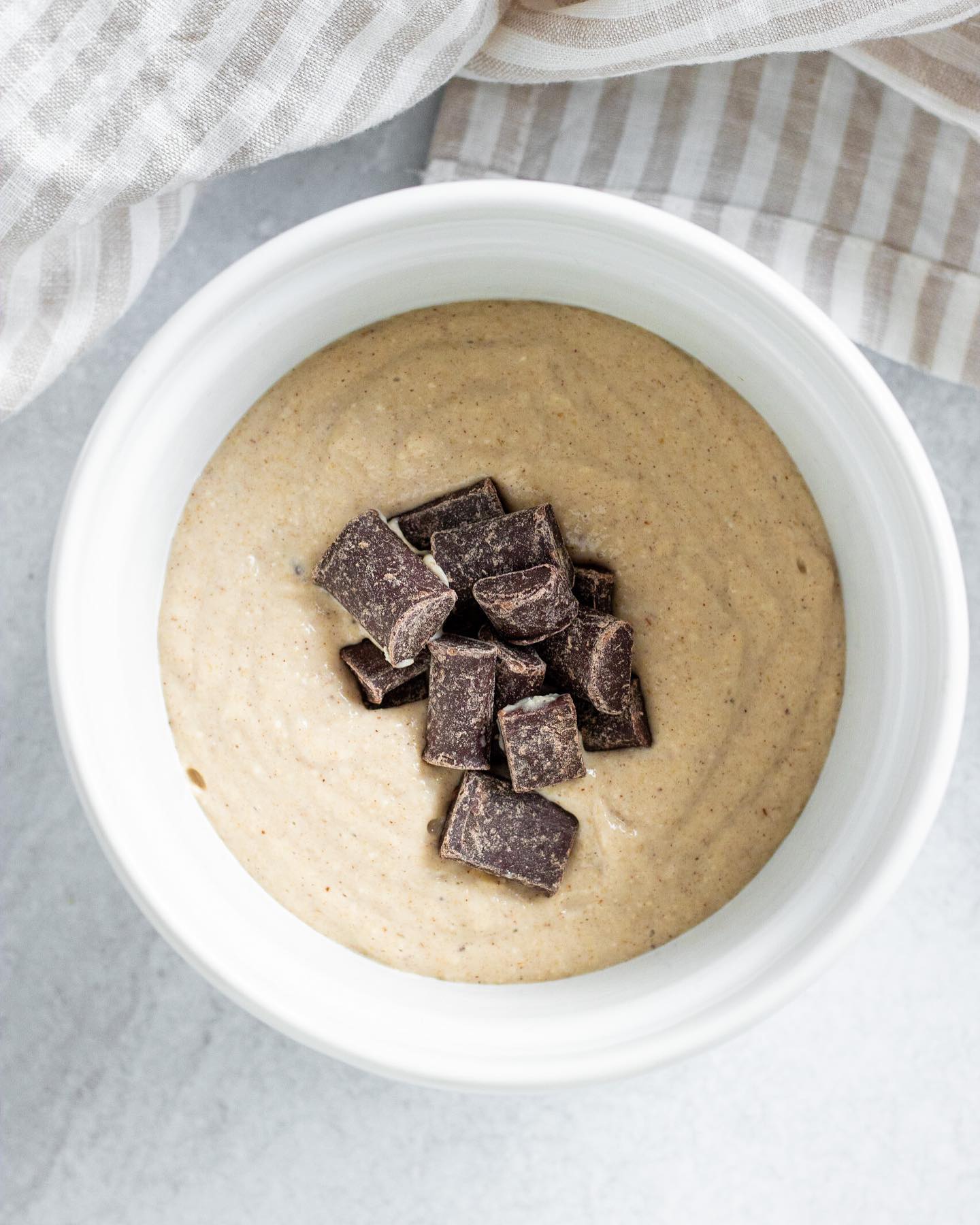Baked Oats with Gooey Chocolate Center