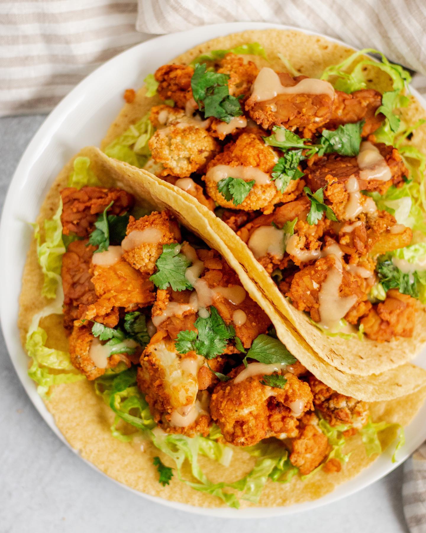 Easy Buffalo Cauliflower Taco