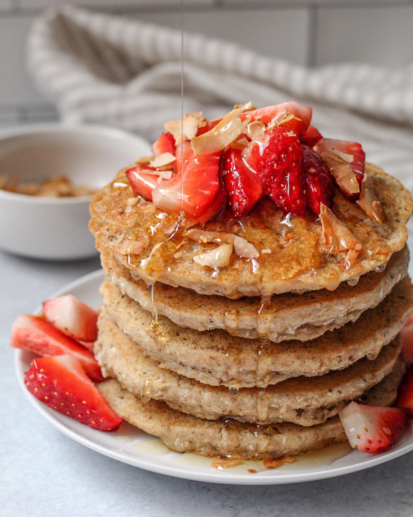Fluffy Gluten-Free Coconut Cardamom Pancakes