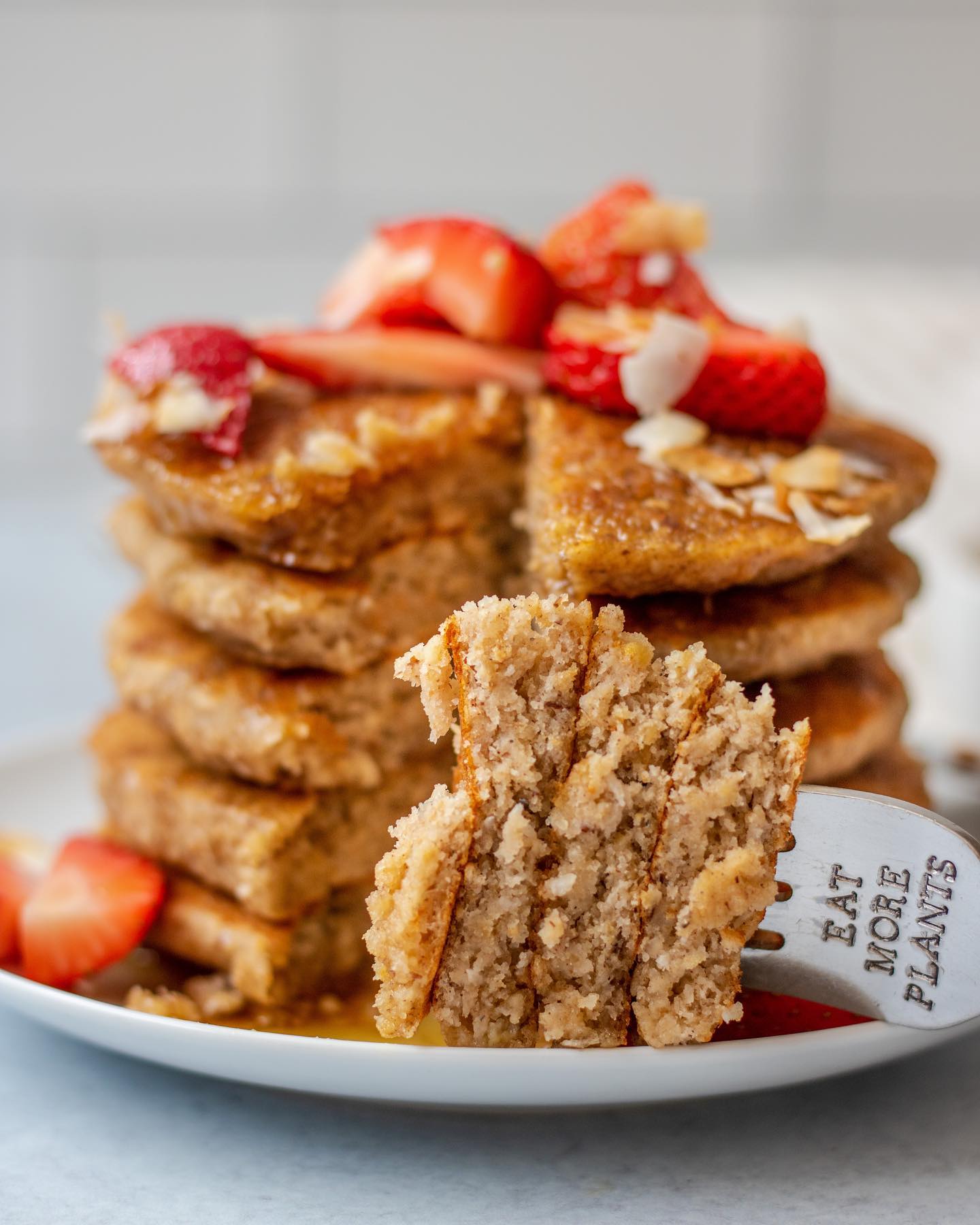 Fluffy Gluten-Free Coconut Cardamom Pancakes