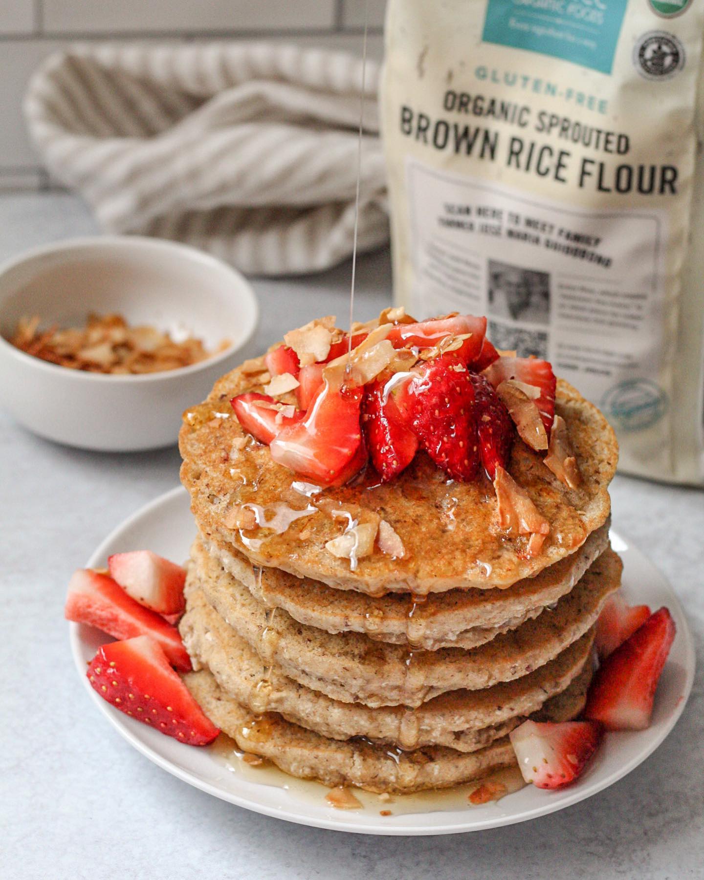 Fluffy Gluten-Free Coconut Cardamom Pancakes