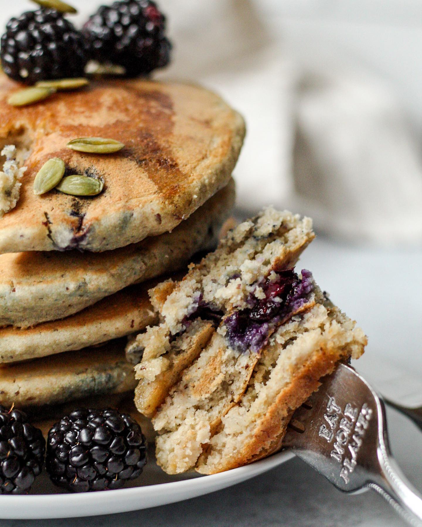 Fluffy Gluten Free Blueberry Pancakes