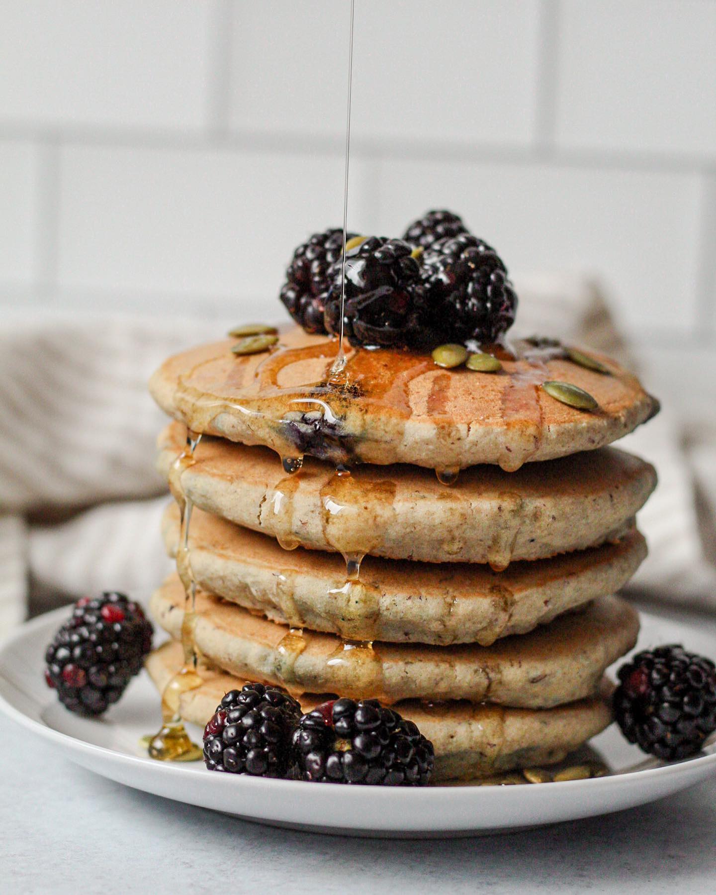 Fluffy Gluten Free Blueberry Pancakes