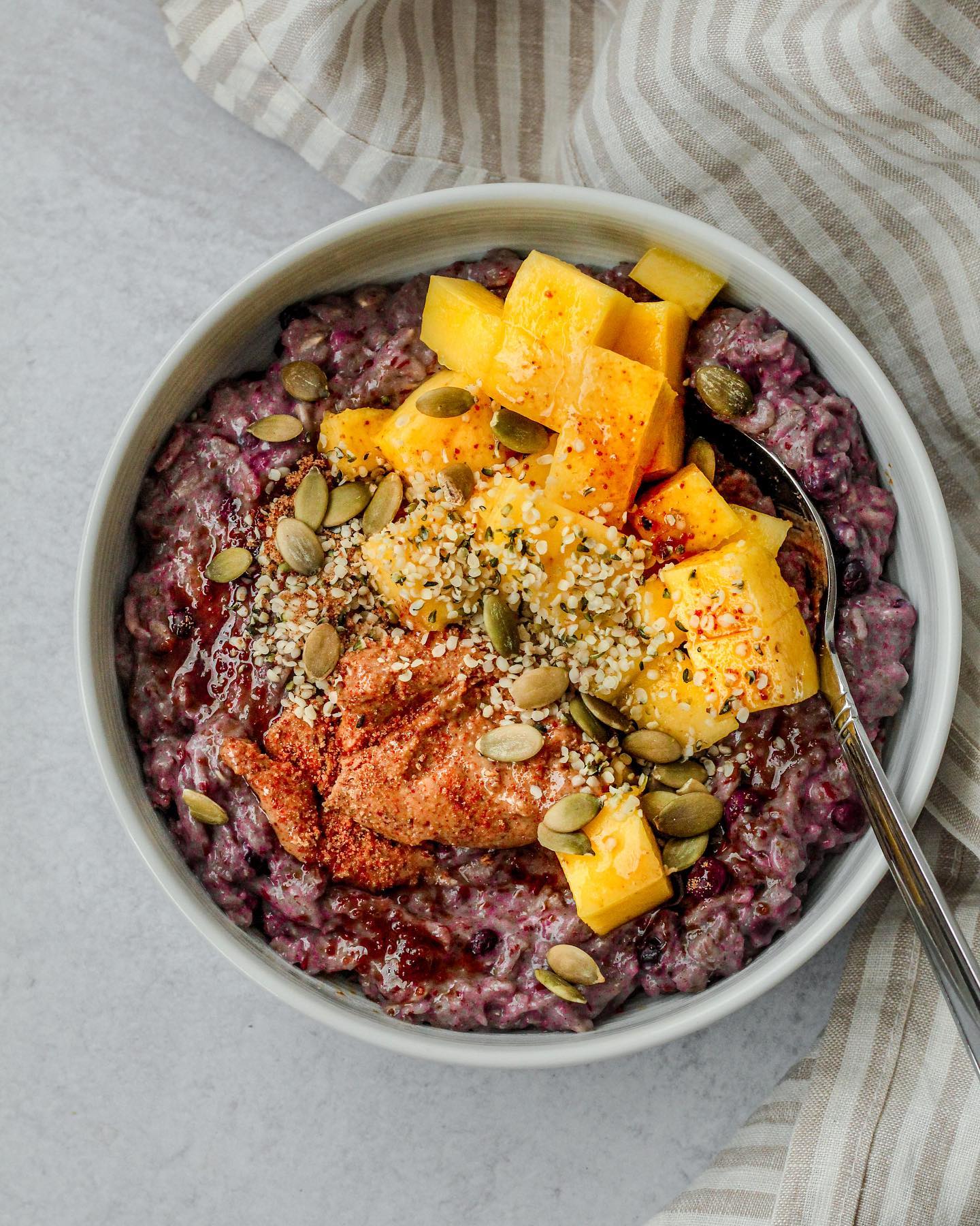 Lemon Blueberry Oatmeal Bowl