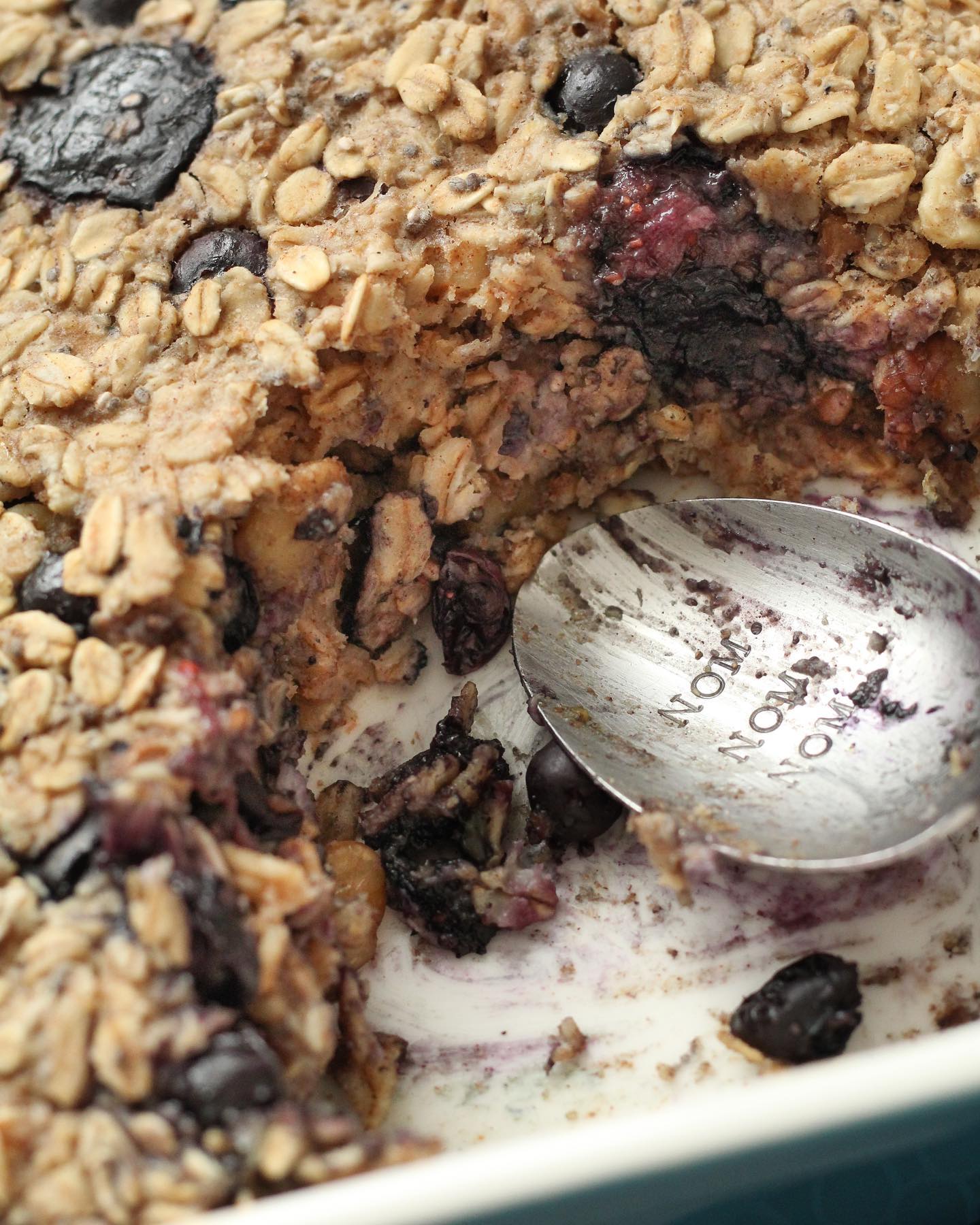 Blueberry Walnut Baked Oatmeal