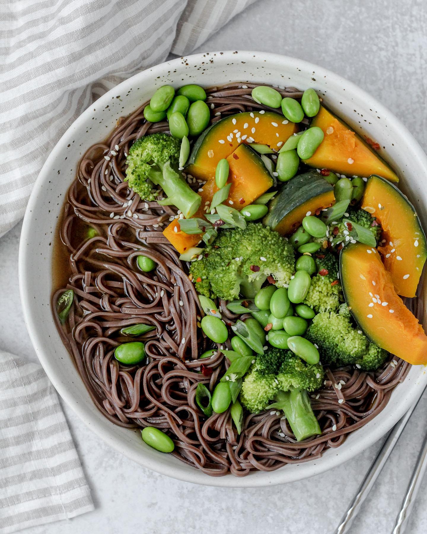 Miso Soba Noodle Bowl