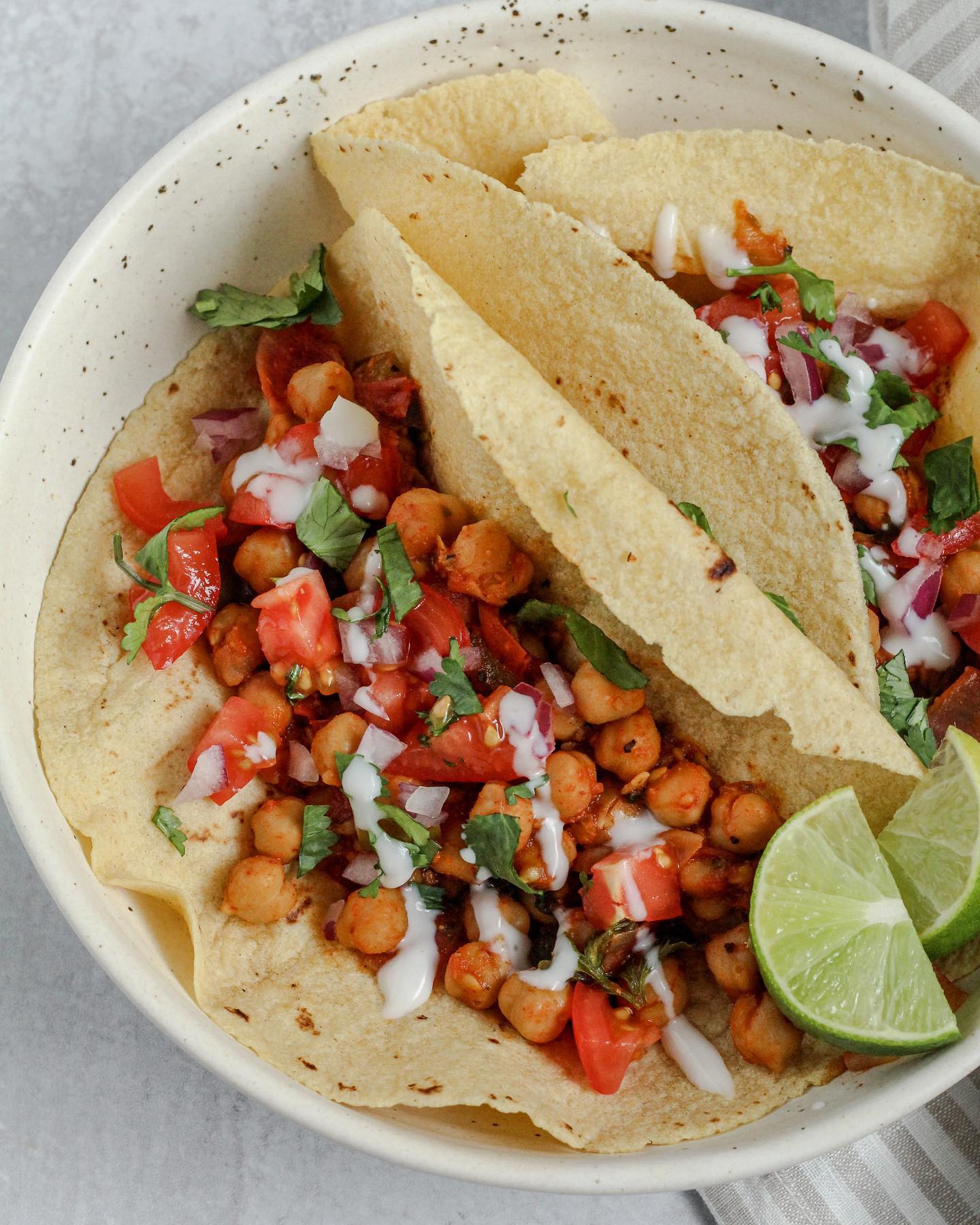 Chickpea Tinga Tacos