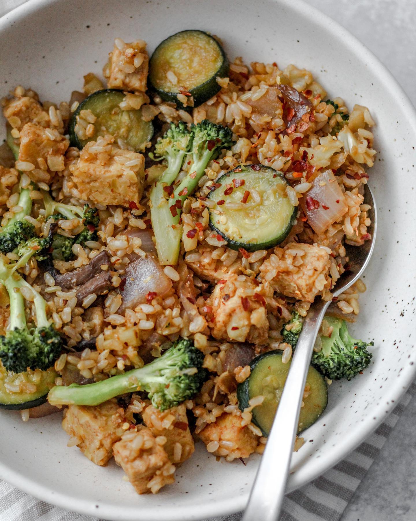 Vegetable Tempeh Fried Rice