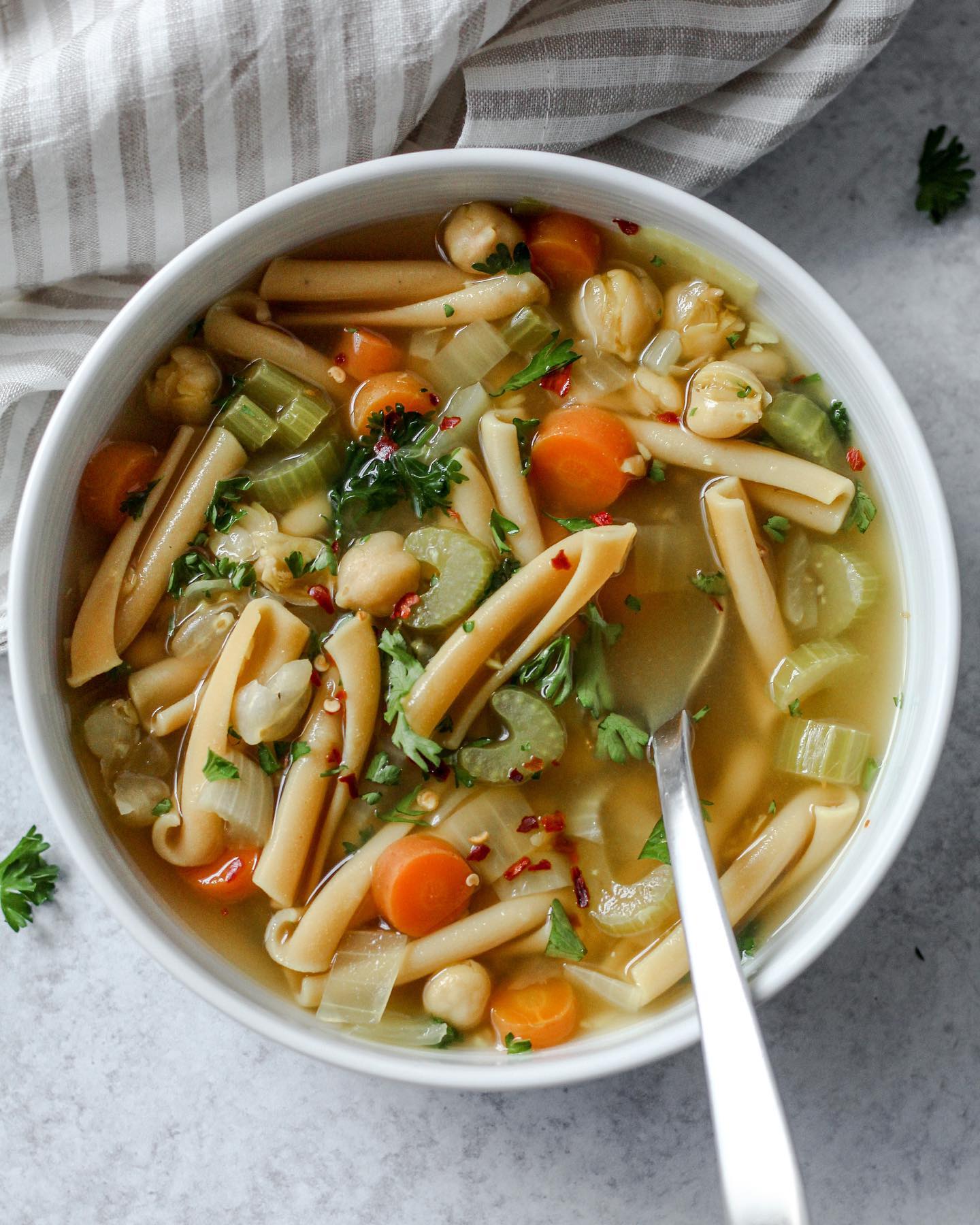 Chickpea Noodle Soup