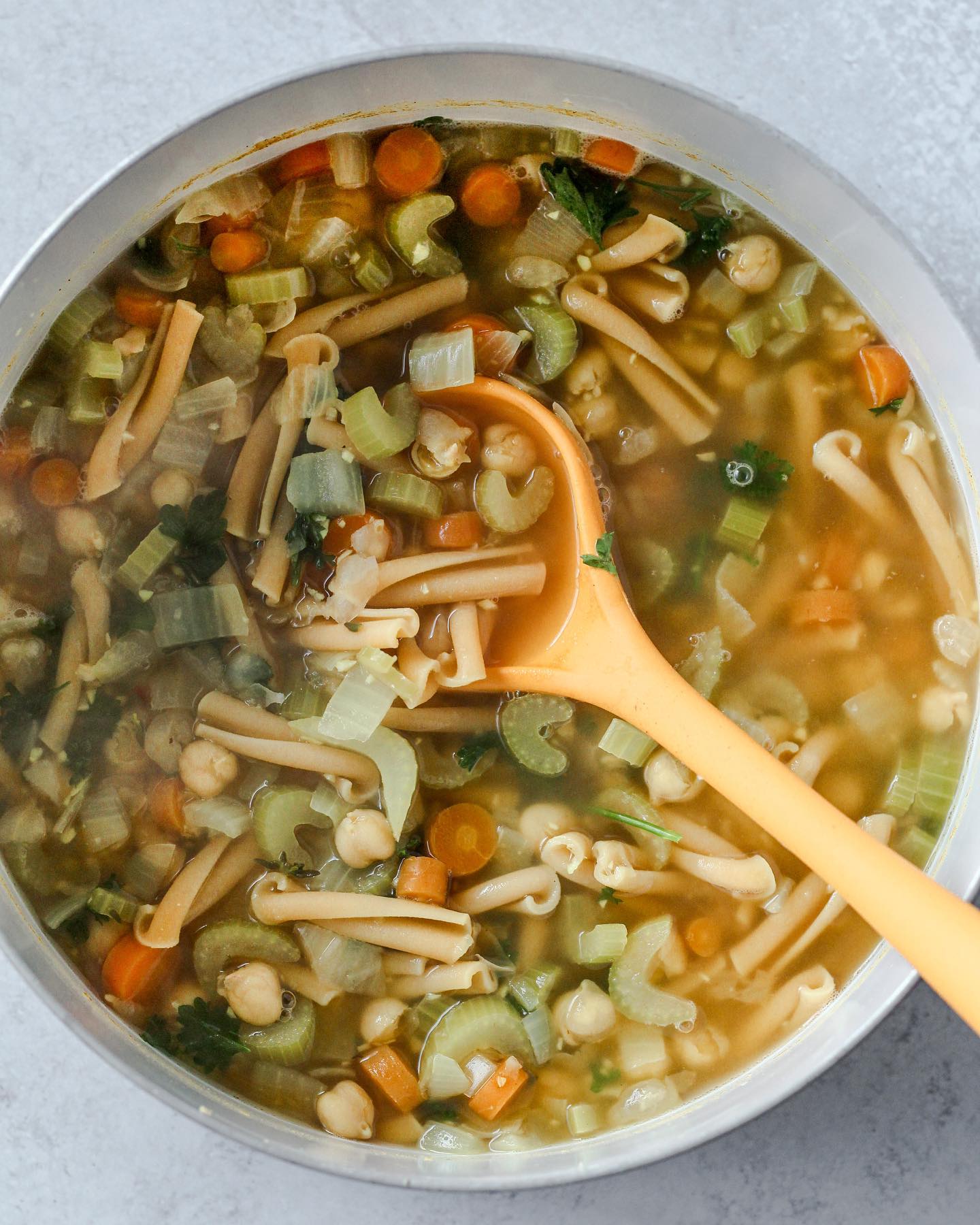 Chickpea Noodle Soup