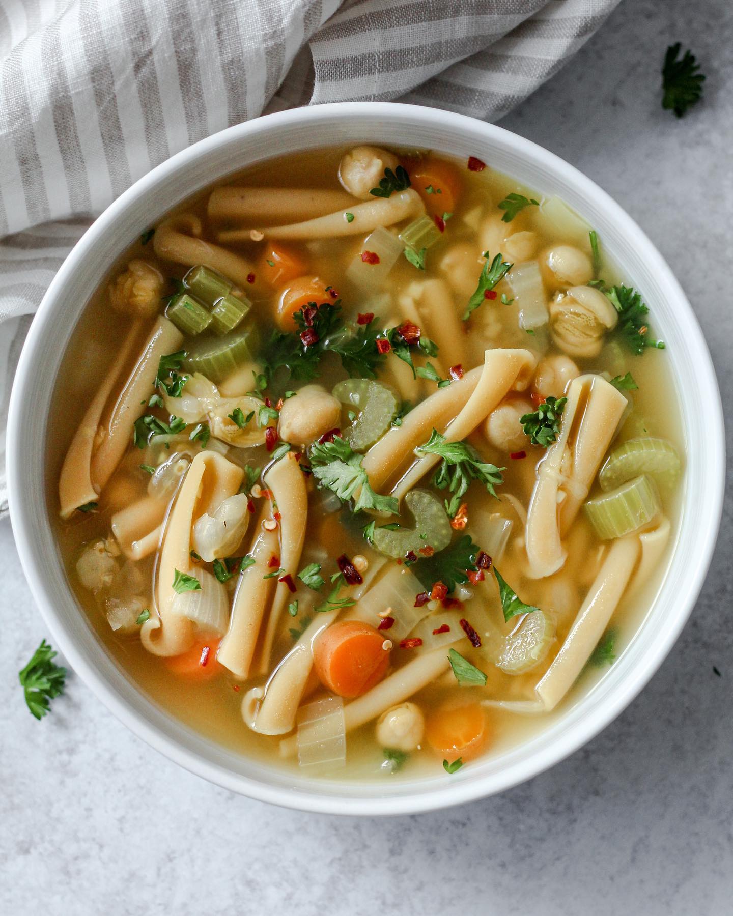 Chickpea Noodle Soup