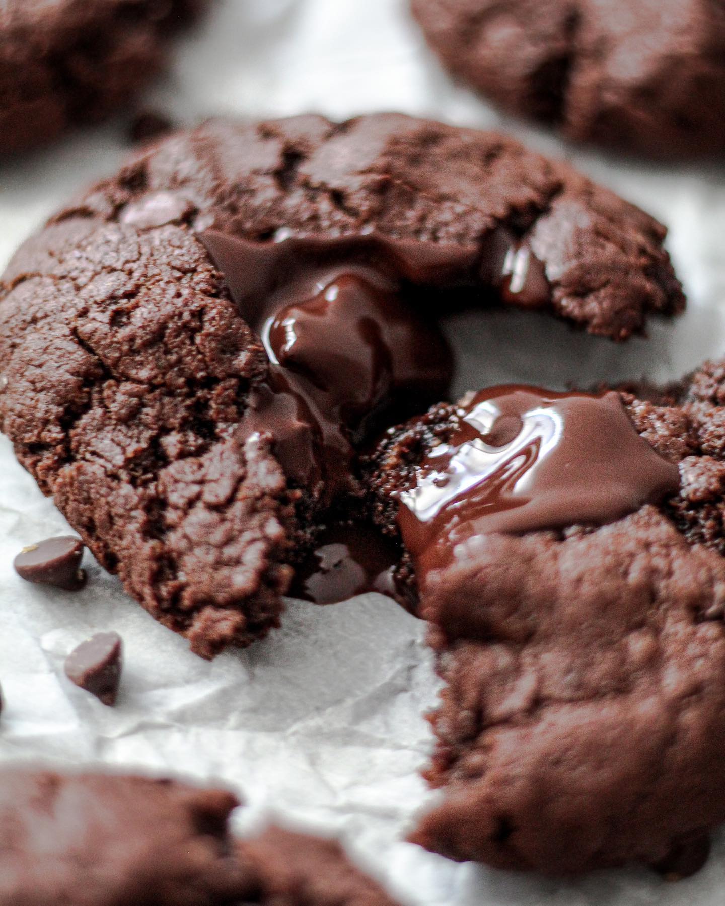 Peppermint Double Chocolate Chip Cookies