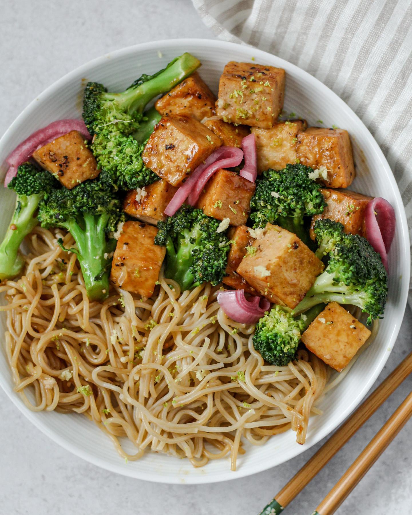 Teriyaki Glazed Tofu with Lime and Ginger