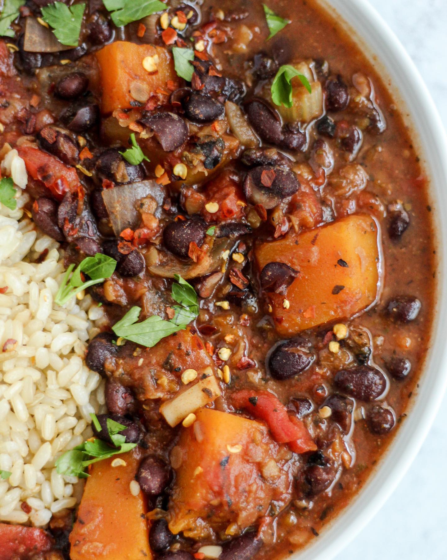 Hearty Black Bean and Butternut Squash Stew