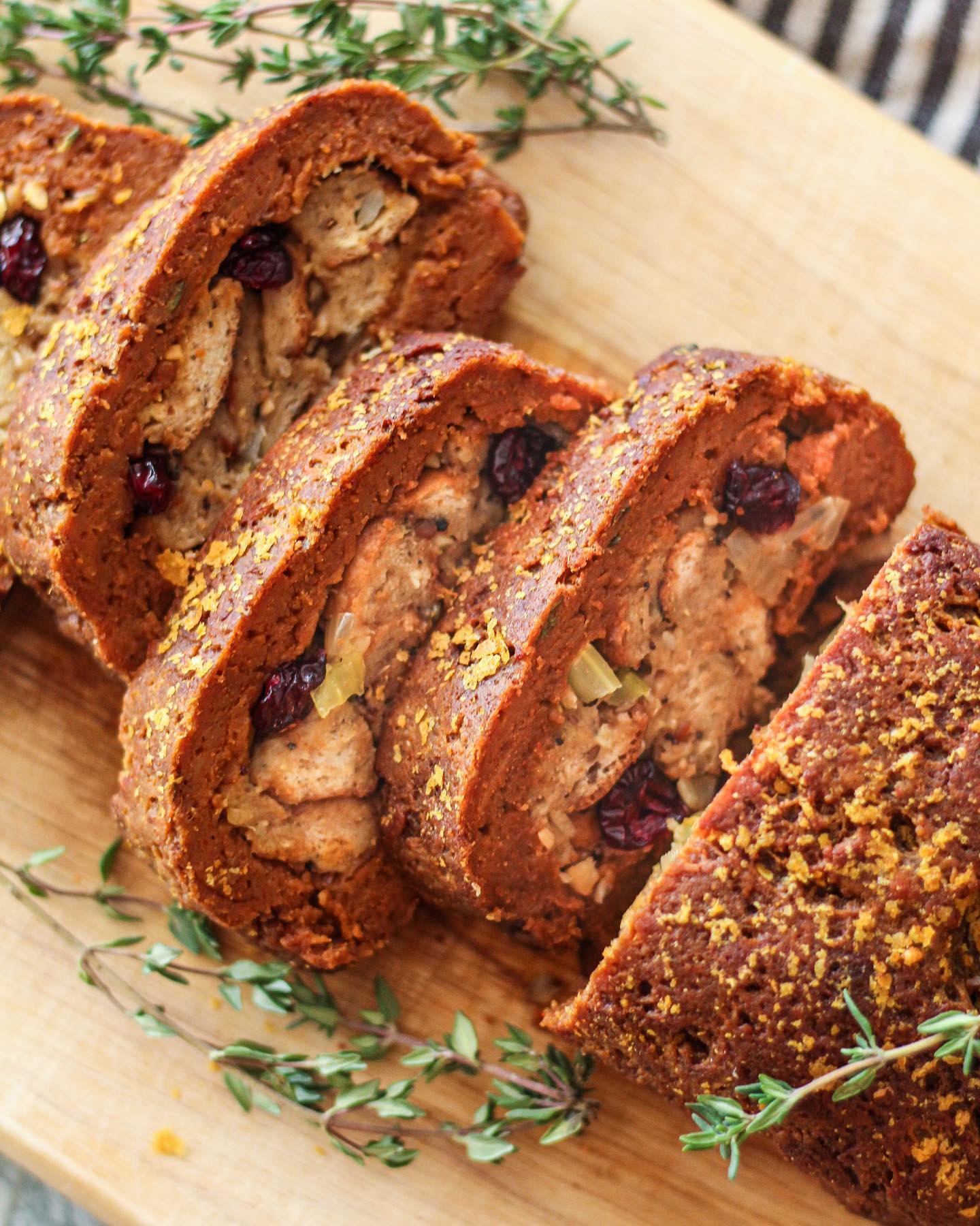 Baked Stuffed Holiday Seitan