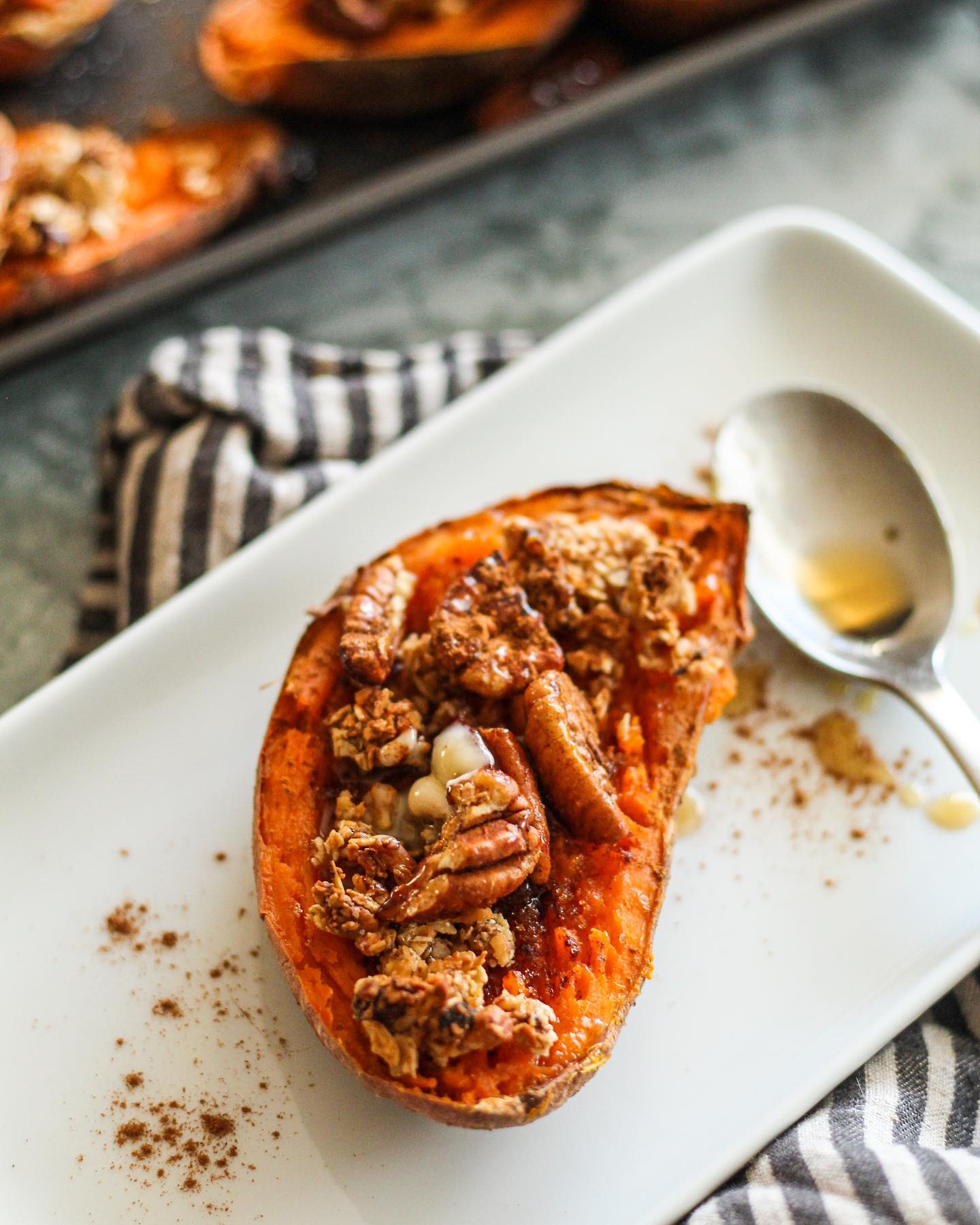 Sweet Potato Casserole Boats