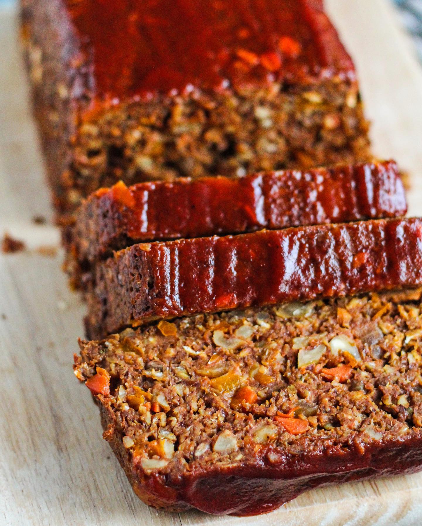 Latin-Inspired Lentil Loaf with Sriracha Ketchup