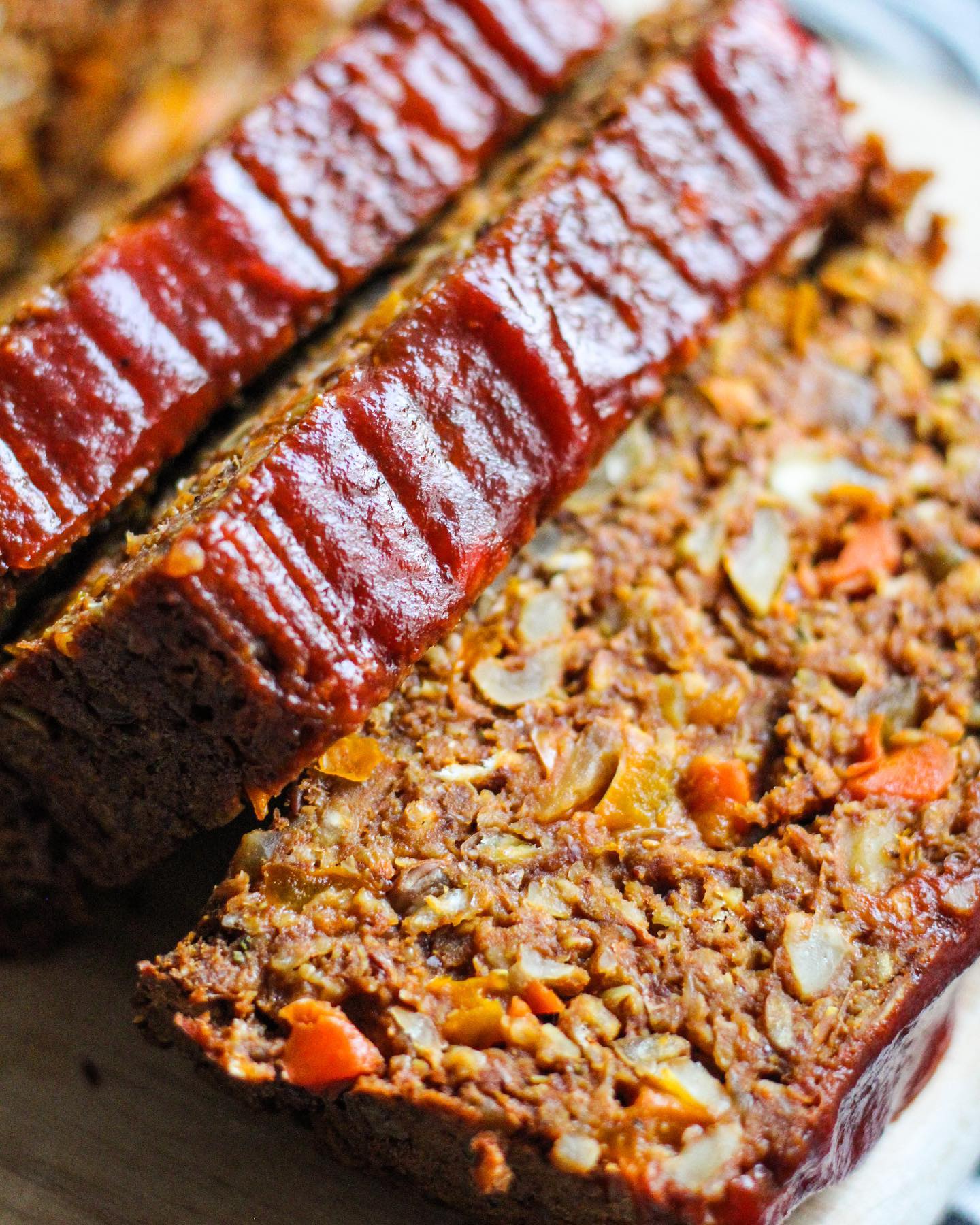 Latin-Inspired Lentil Loaf with Sriracha Ketchup
