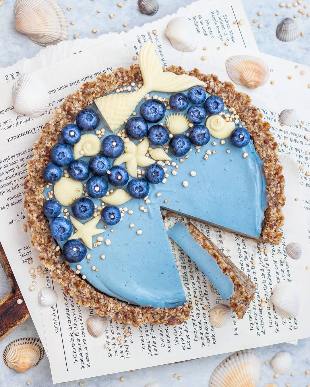 Ocean Coconut Panna Cotta Tart