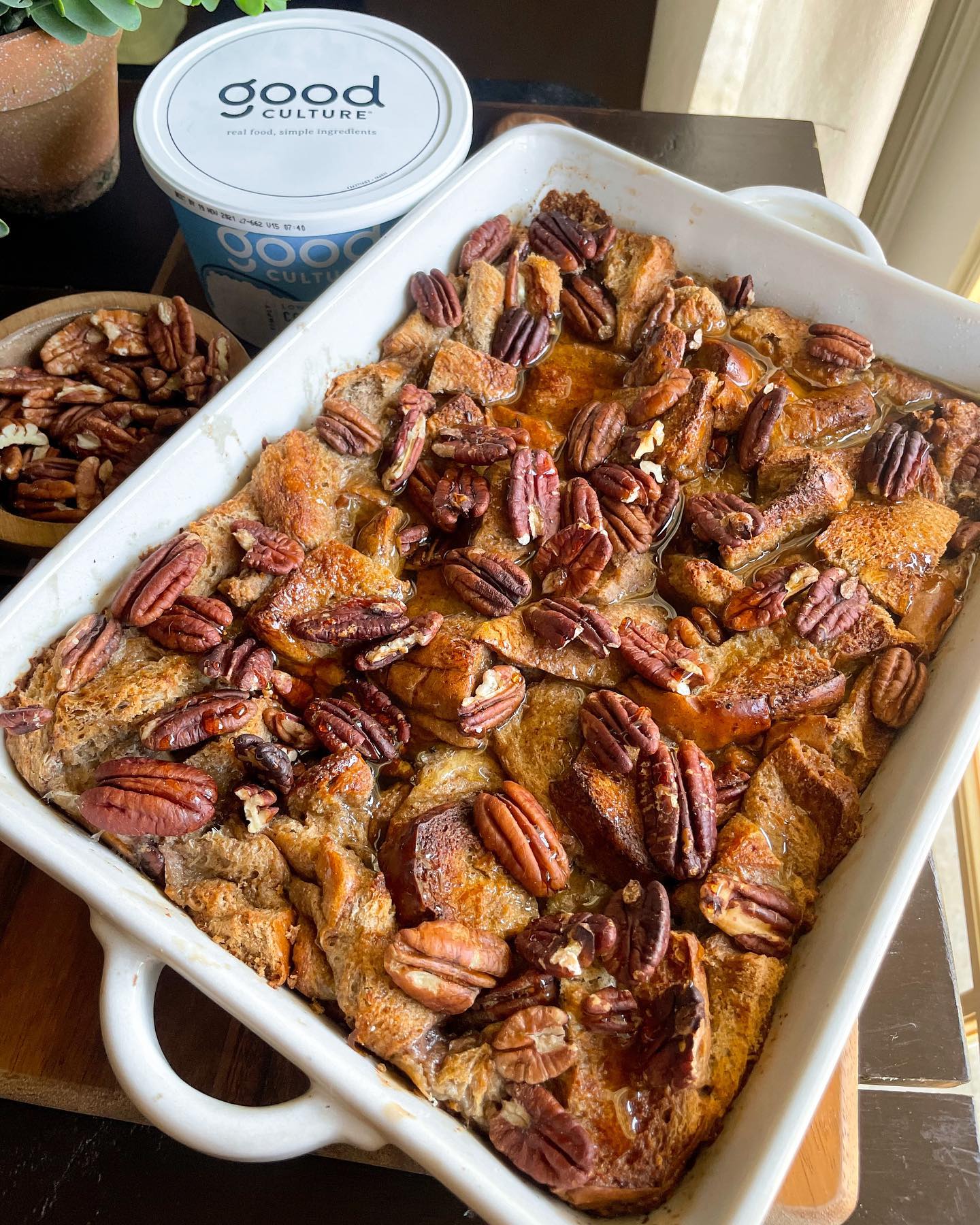 Overnight Maple Pecan French Toast