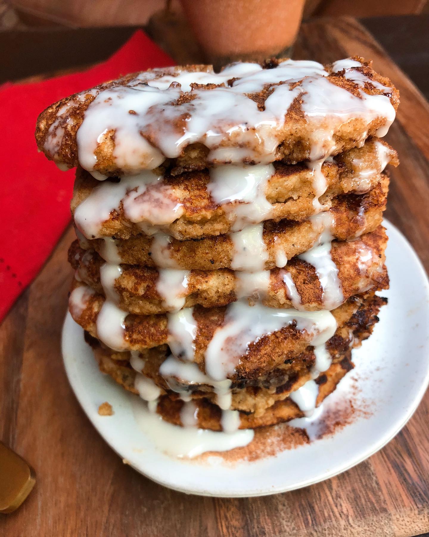 Paleo Gluten-Free Cinnamon Sugar Pancakes
