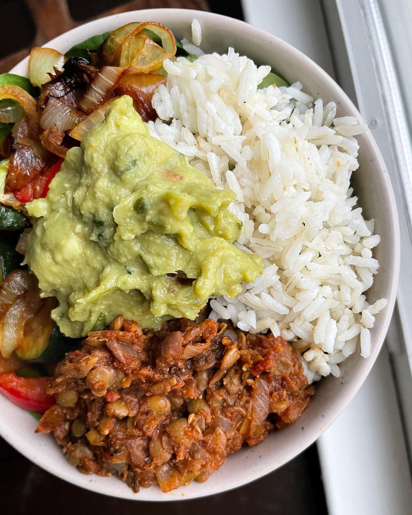 Easy Vegan Lentil Fajita Bowls