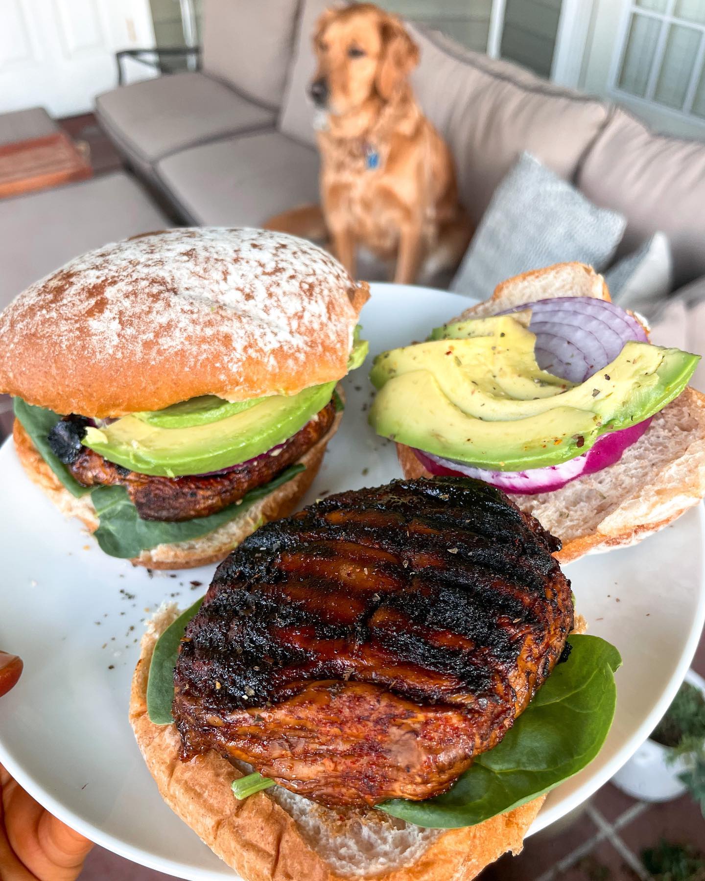 Easy Vegan Portobello Mushroom Burgers