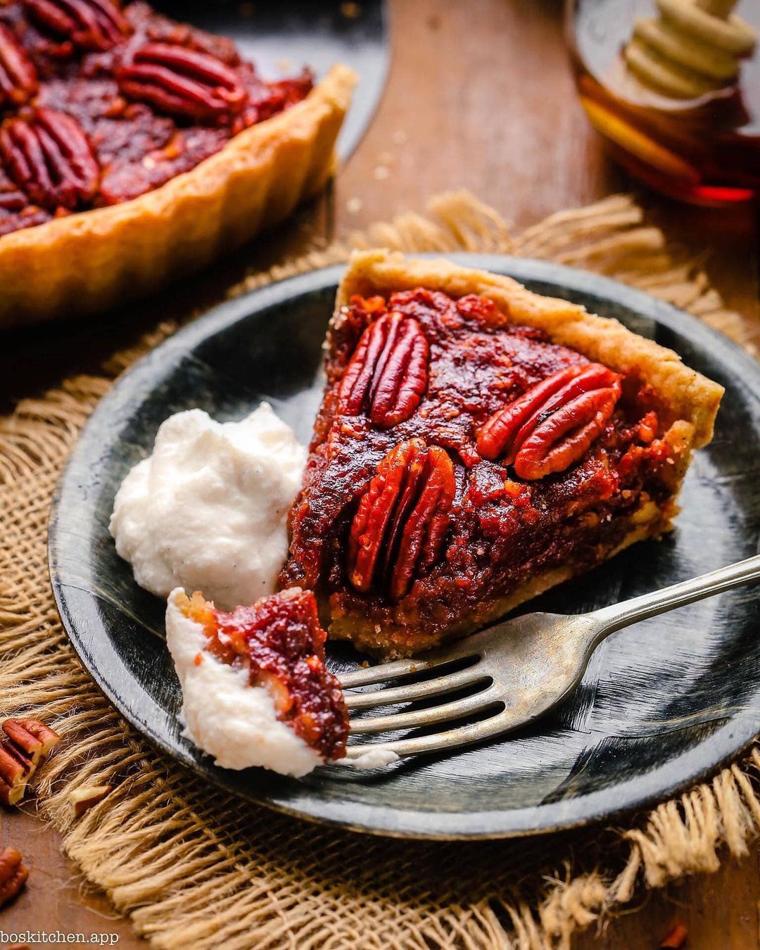 Healthier Pecan Pie with Spelt Crust and Dates