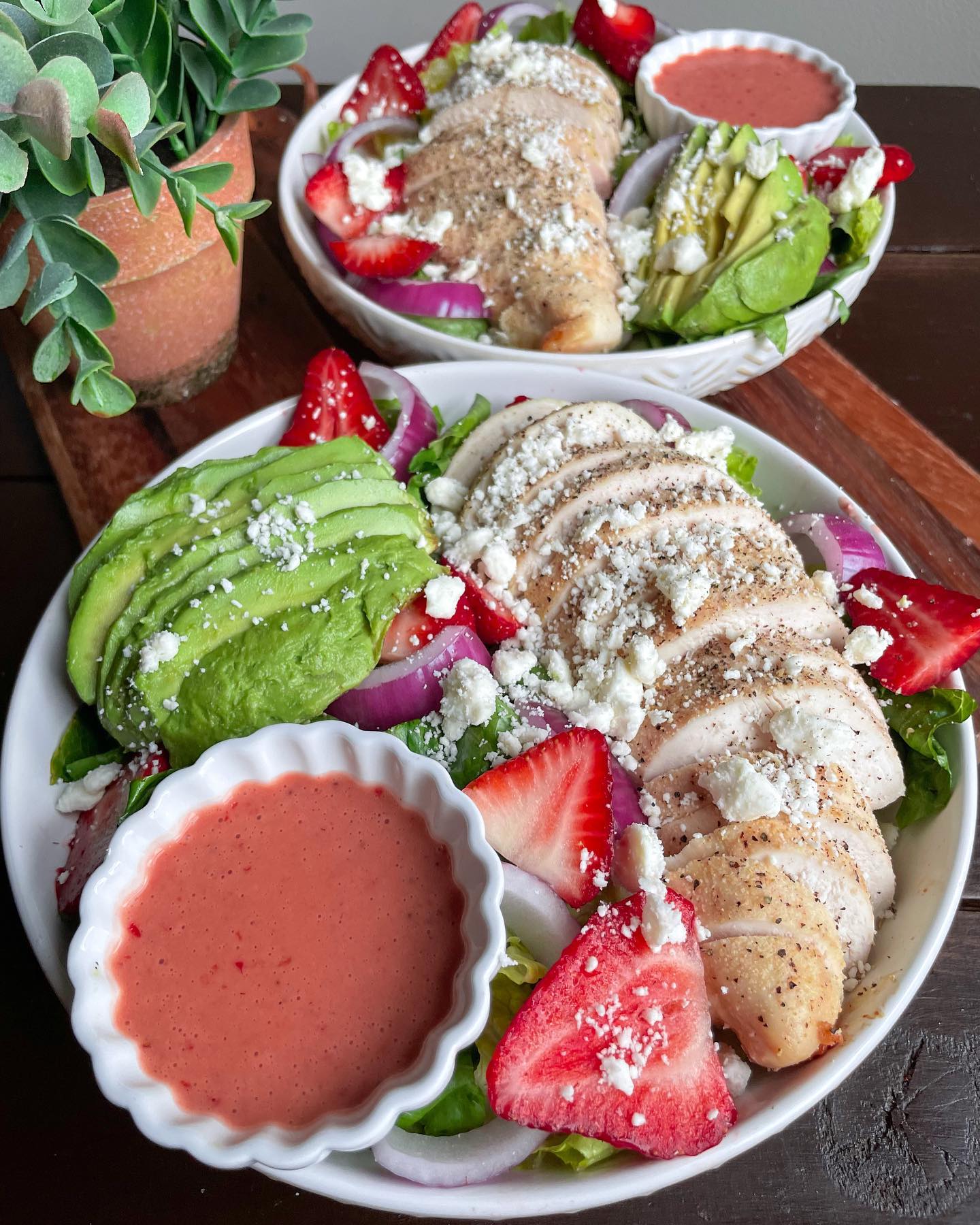 Strawberry Balsamic Vinaigrette Chicken Salad