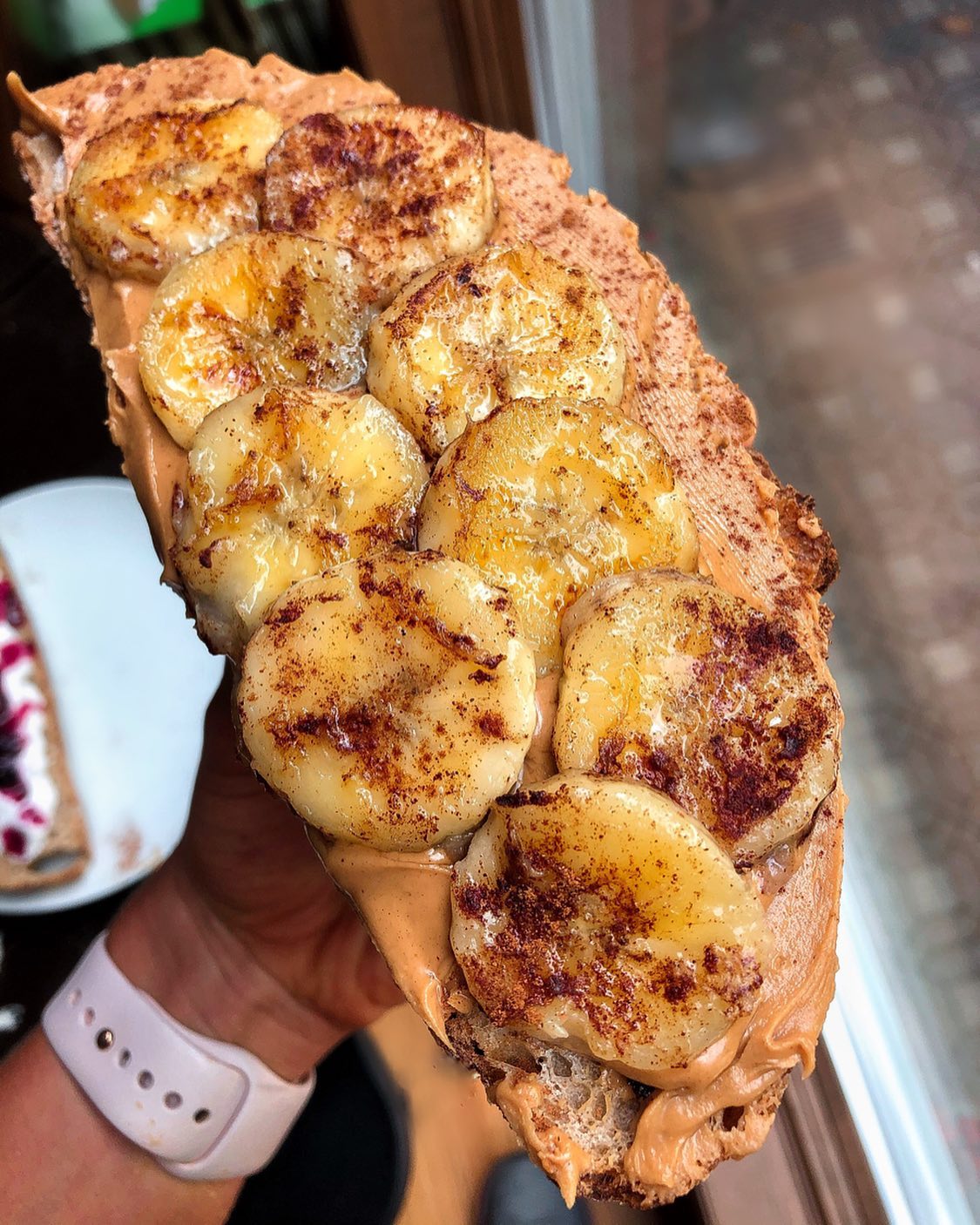 Caramelized Banana Peanut Butter Toast