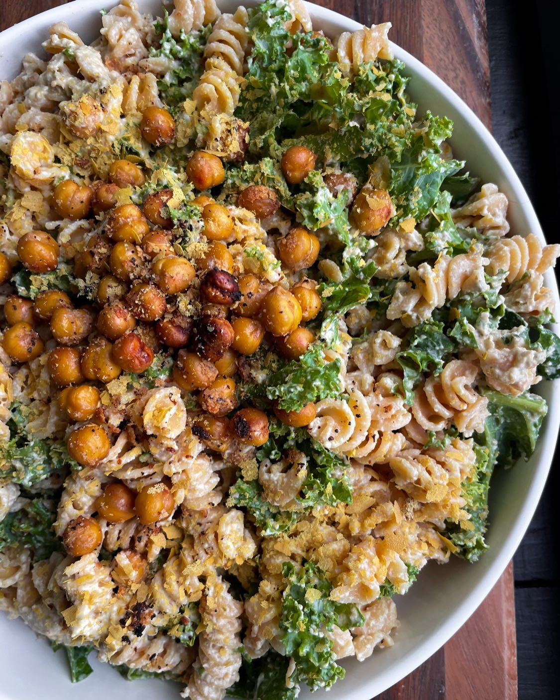 Vegan Caesar Pasta Salad