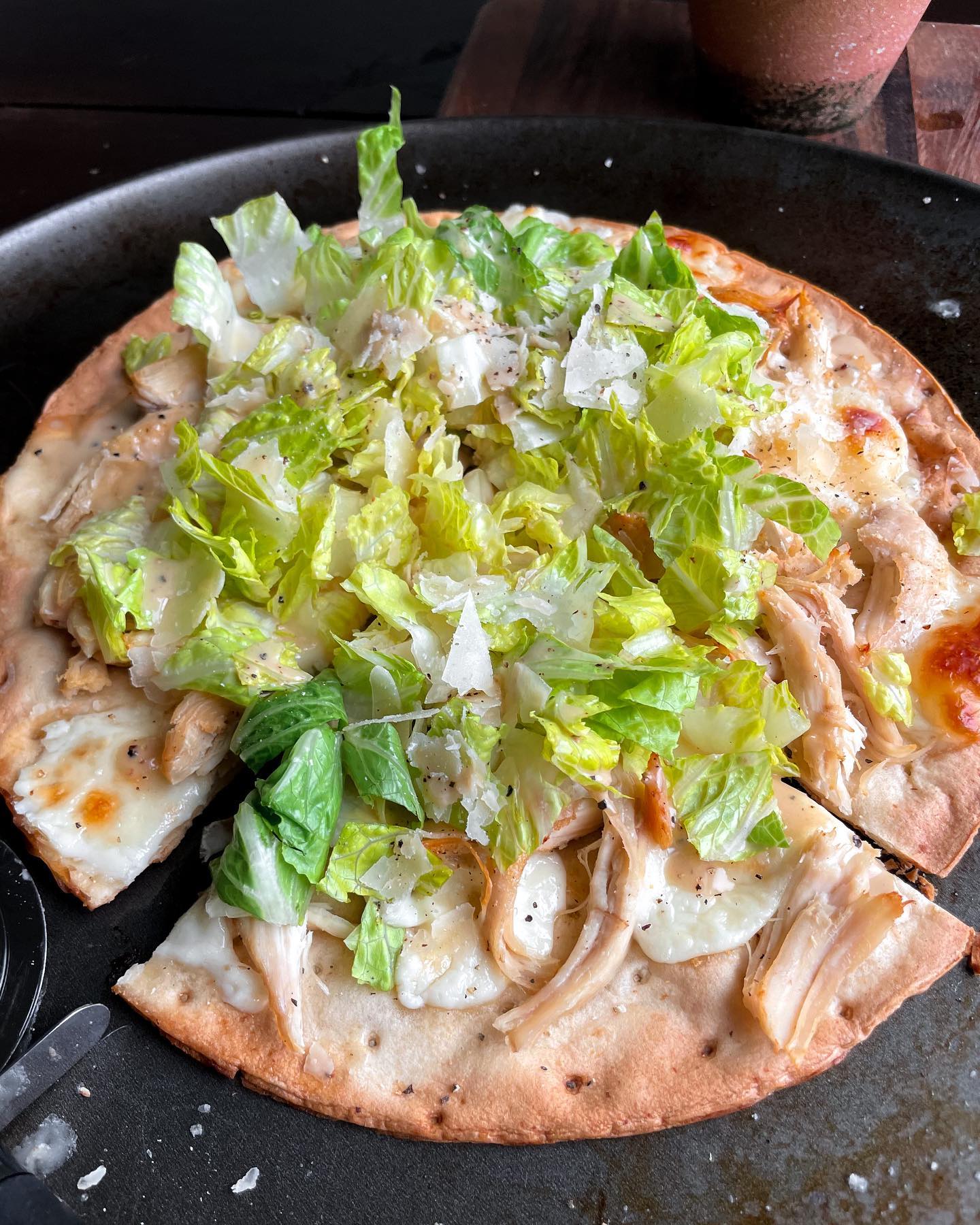 Chicken Caesar Salad Pizza