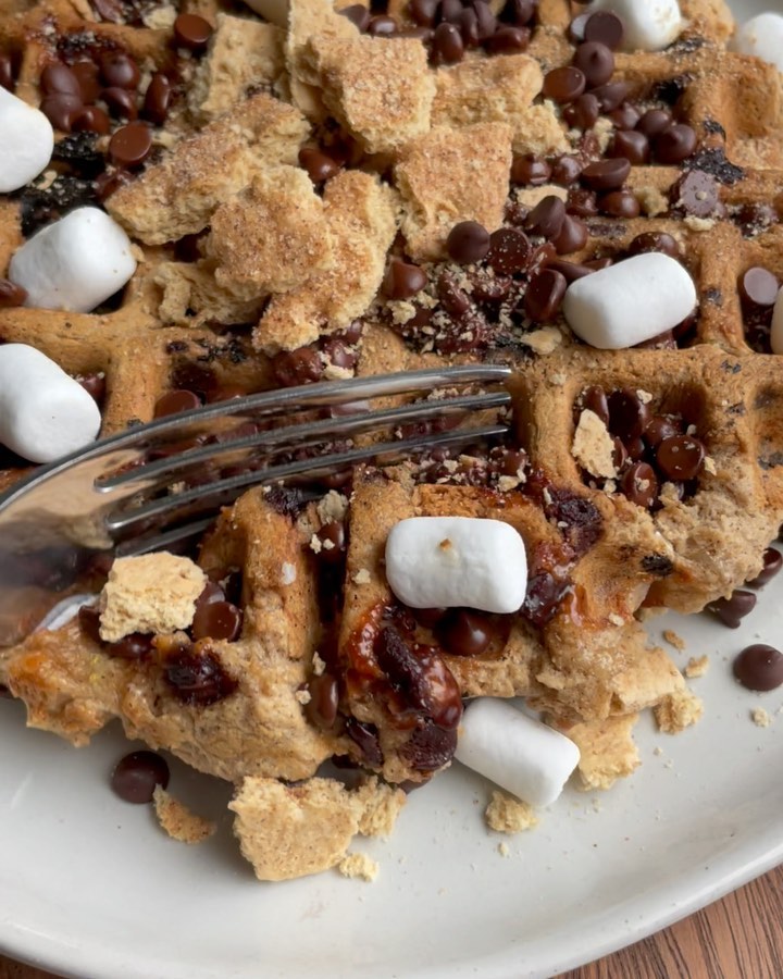 Vegan Gluten-Free S'mores Waffles
