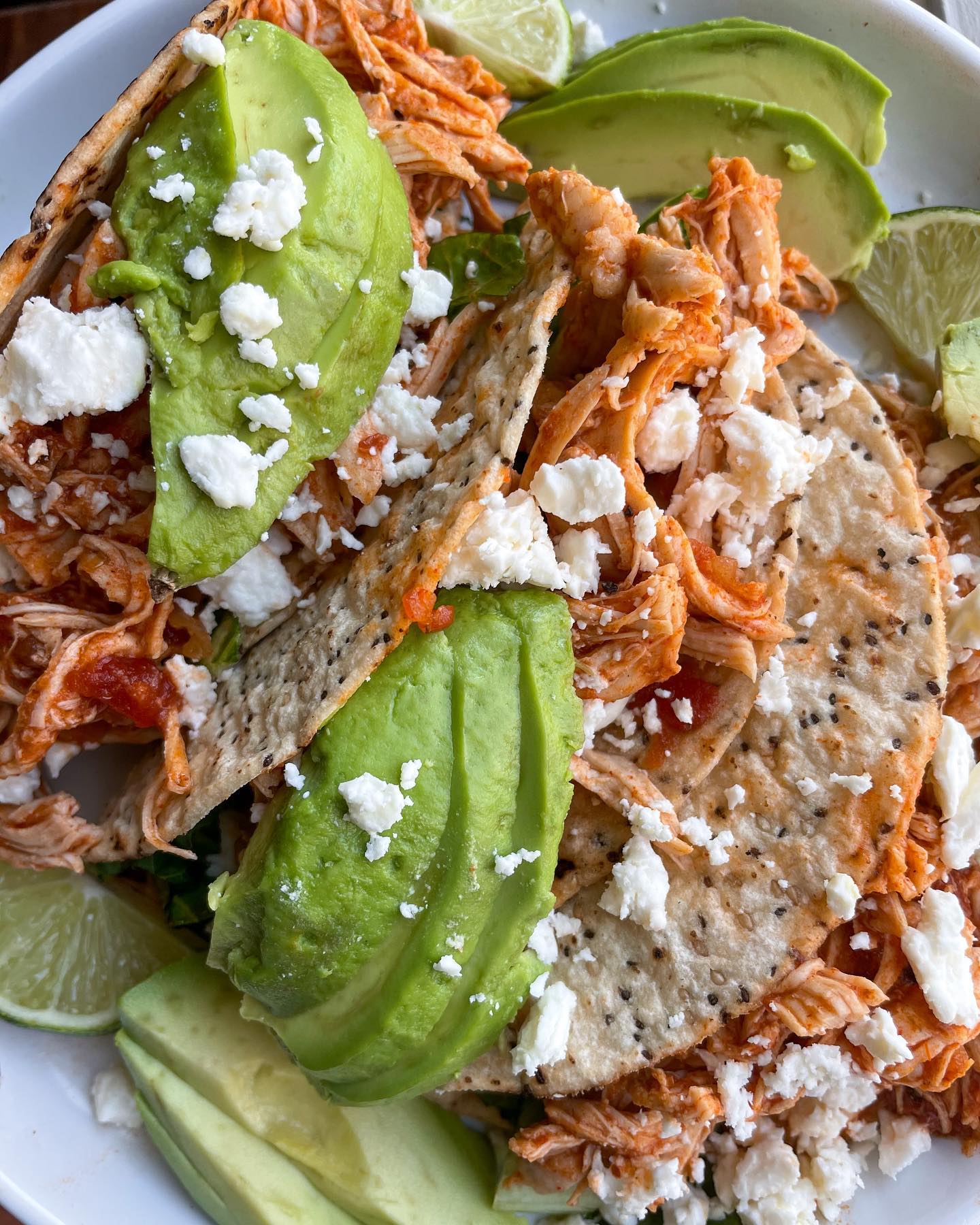 Instant Pot Chicken Tacos with Lime and Salsa