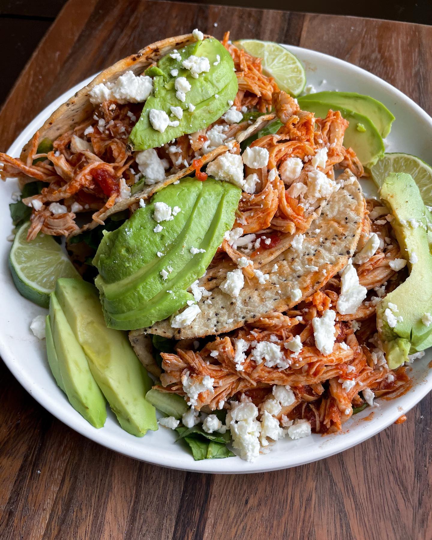 Instant Pot Chicken Tacos with Lime and Salsa