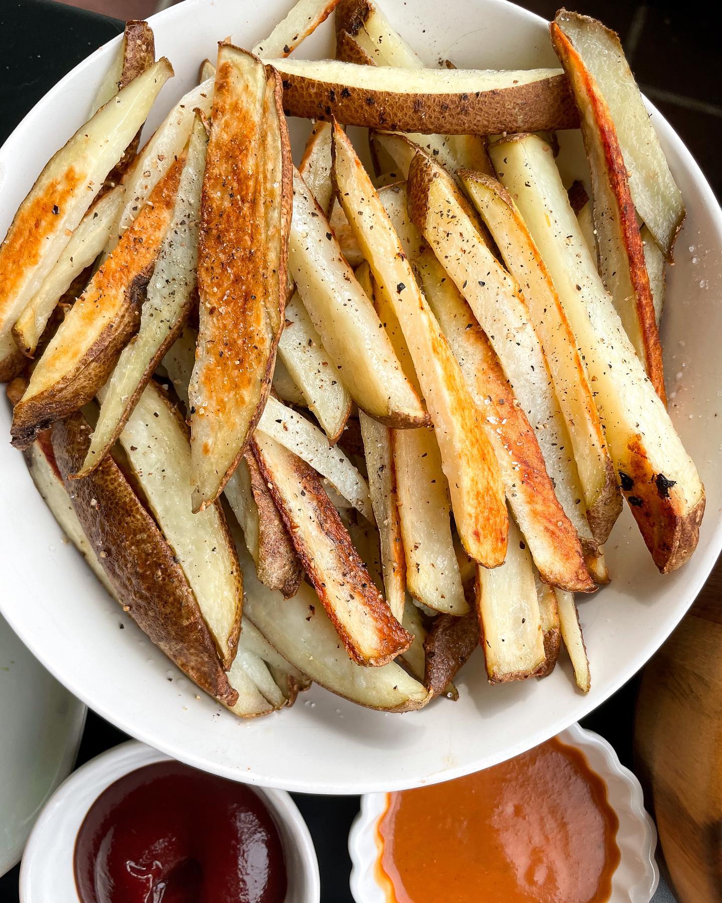 Spicy Buffalo Chicken Burgers & Baked Fries