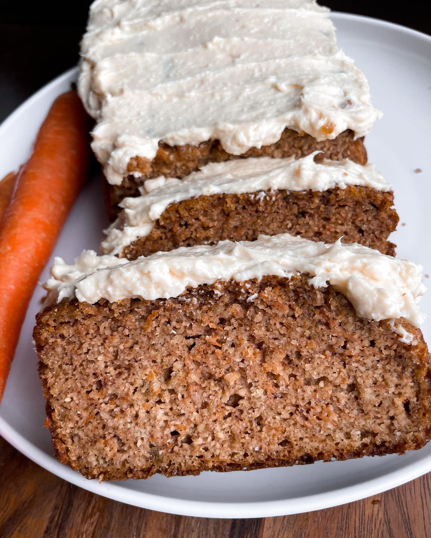Gluten Free Carrot Cake Loaf with Frosting