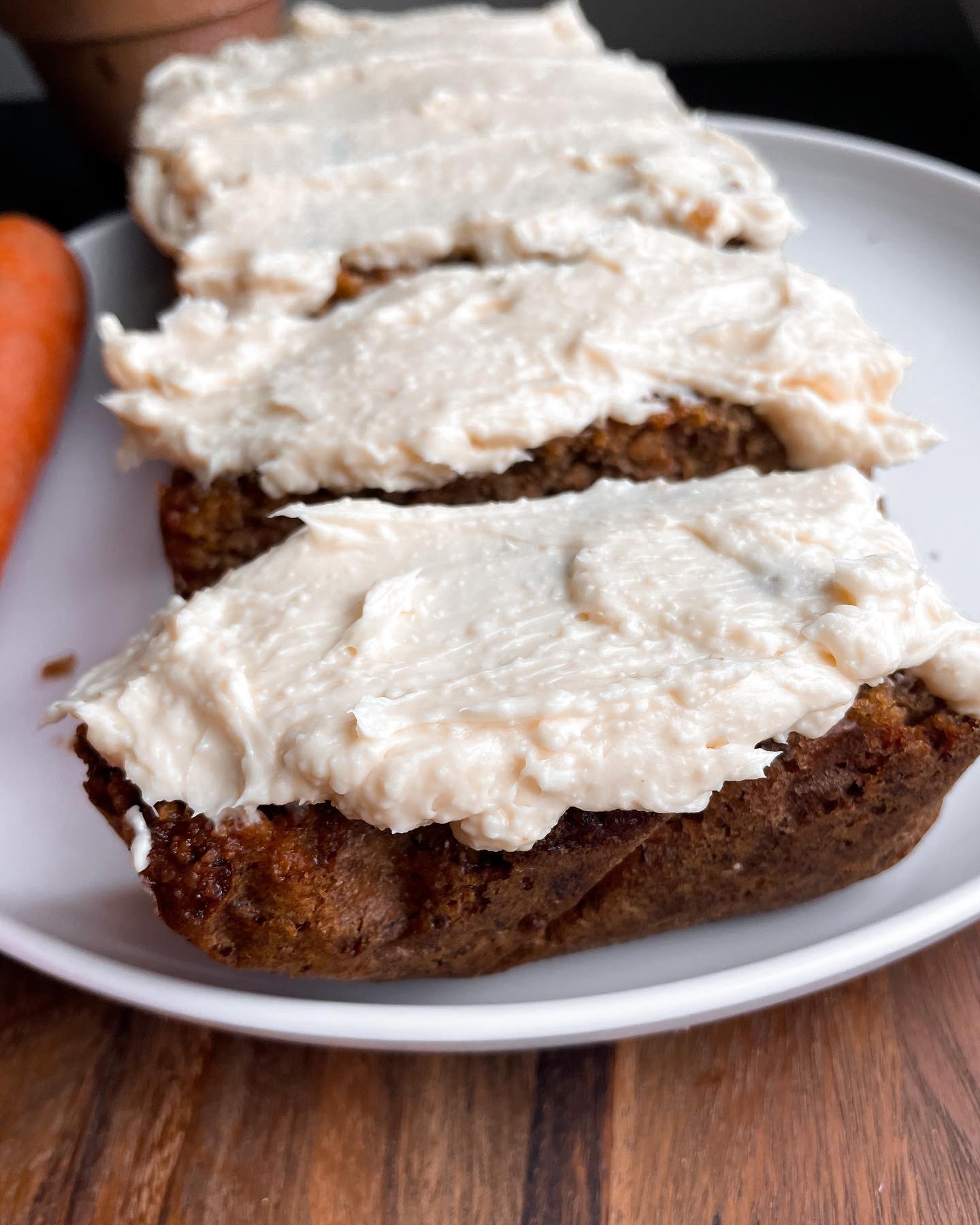 Gluten Free Carrot Cake Loaf with Frosting