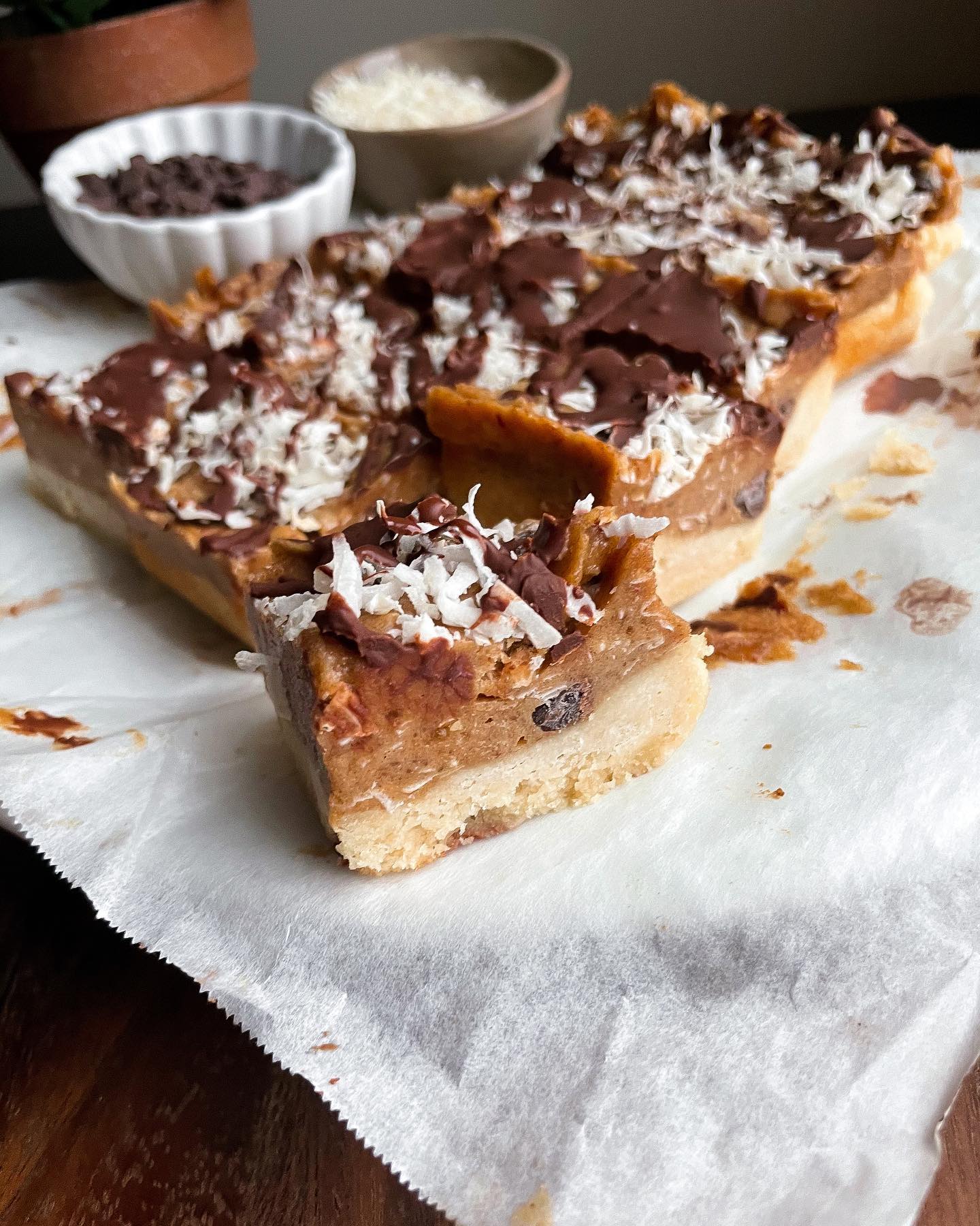 Chocolate Coconut Samoa Bites