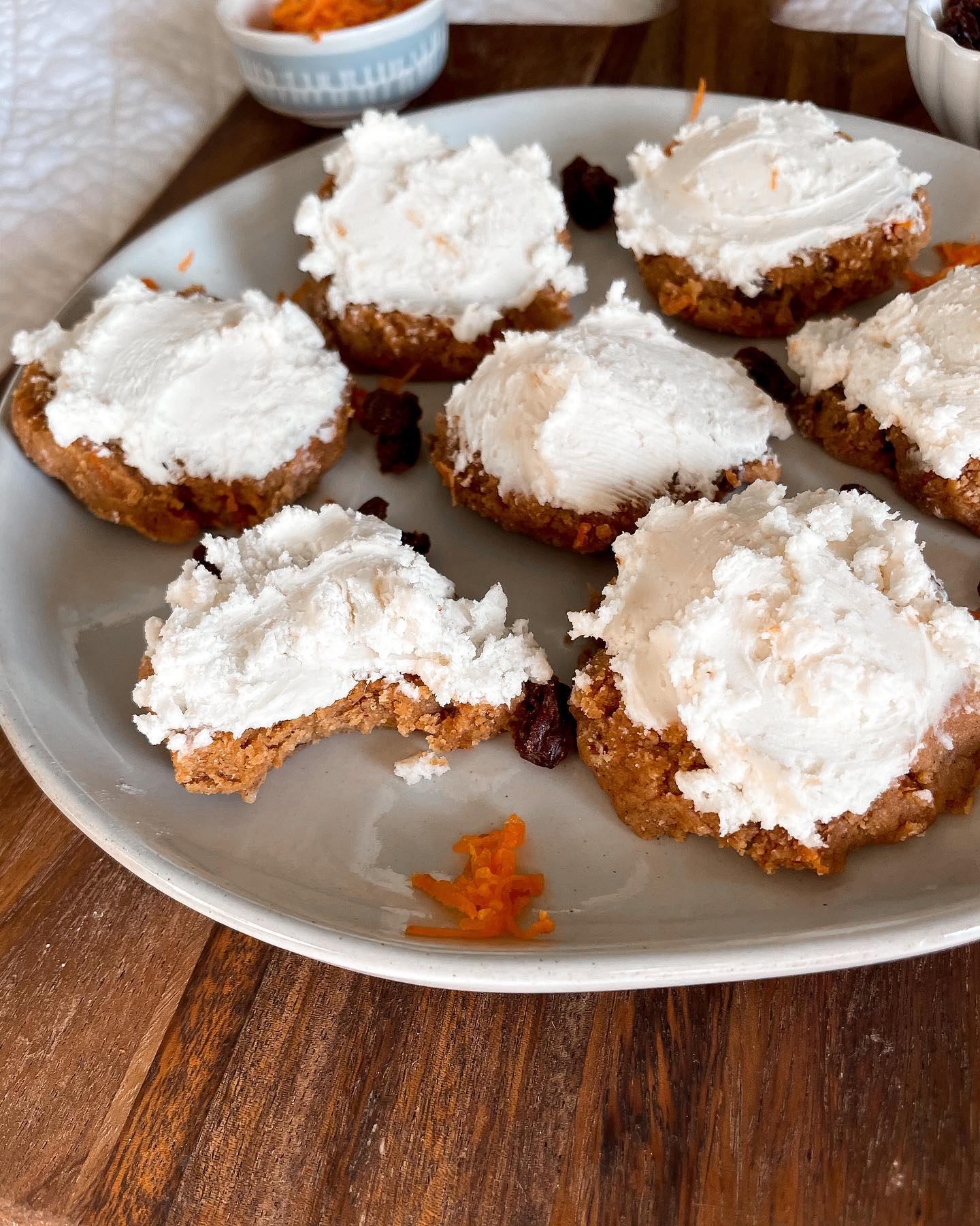No Bake Carrot Cake Cookies (Vegan & Gluten-Free)