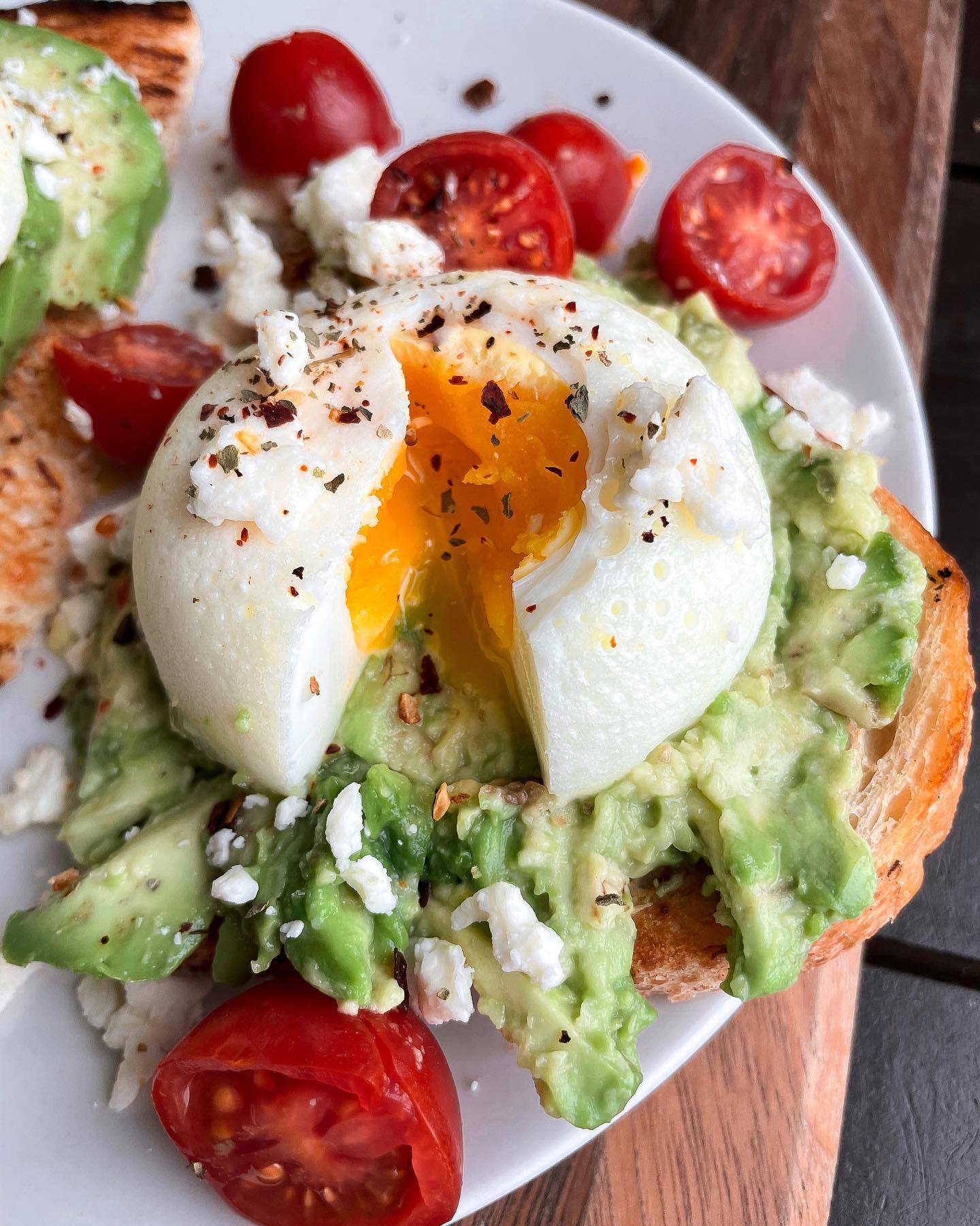 Poached Eggs on Avocado Toast