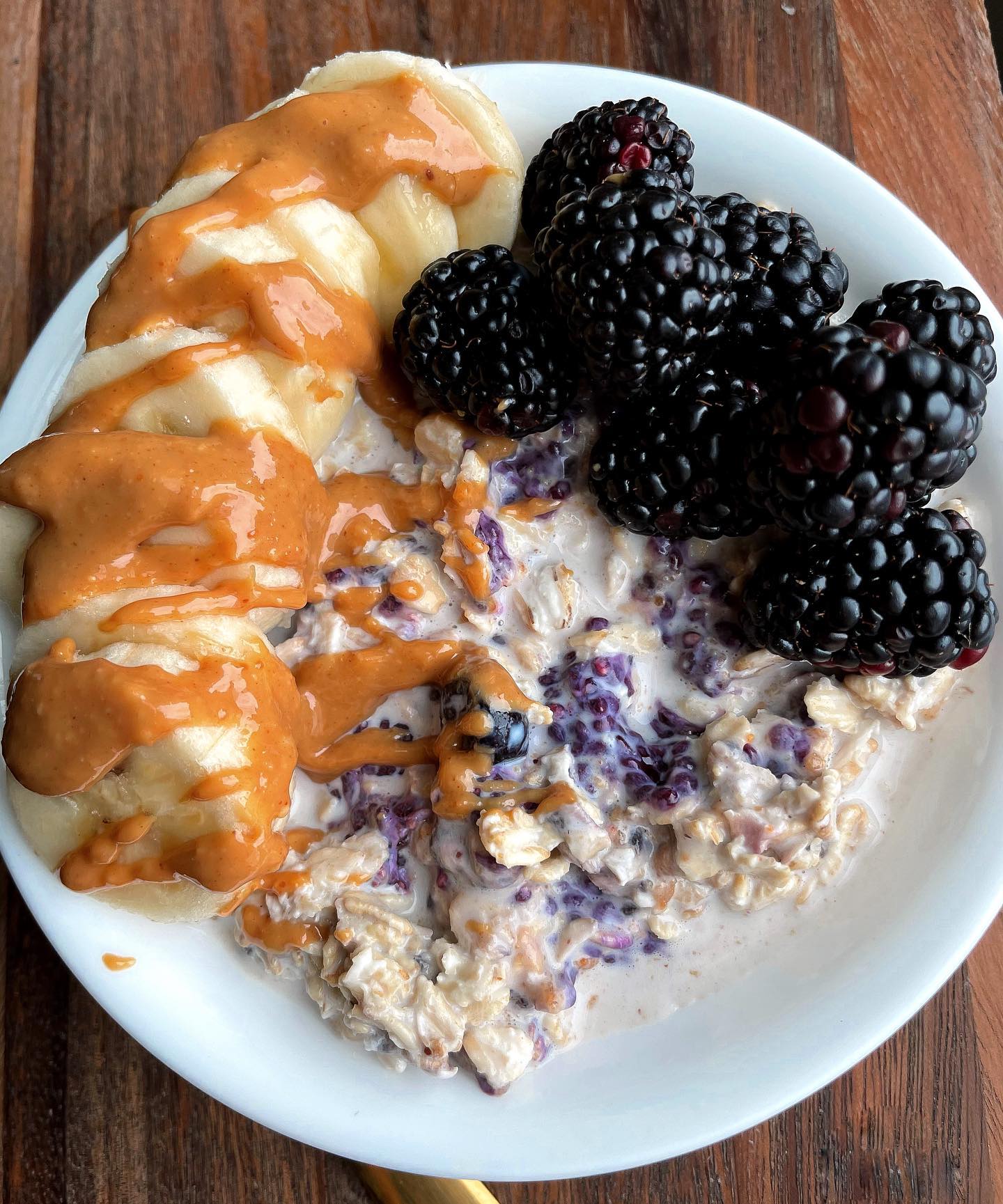 Peanut Butter and Jelly Overnight Oats