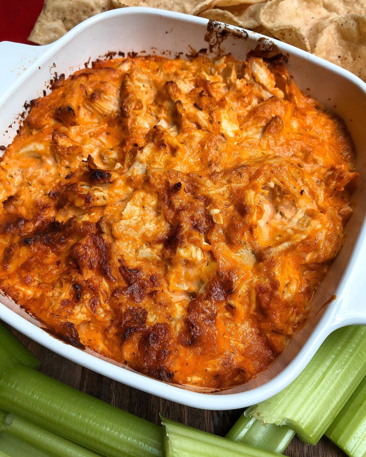 Buffalo Dip Two Ways: Paleo Buffalo Chicken Dip and Vegan Buffalo “Chicken” Dip