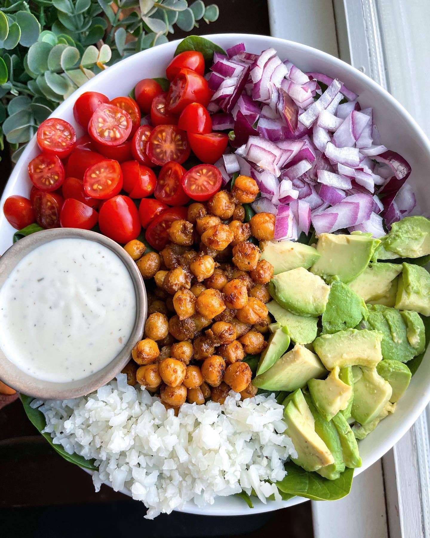 Easy Vegan Buffalo Chickpea Salad
