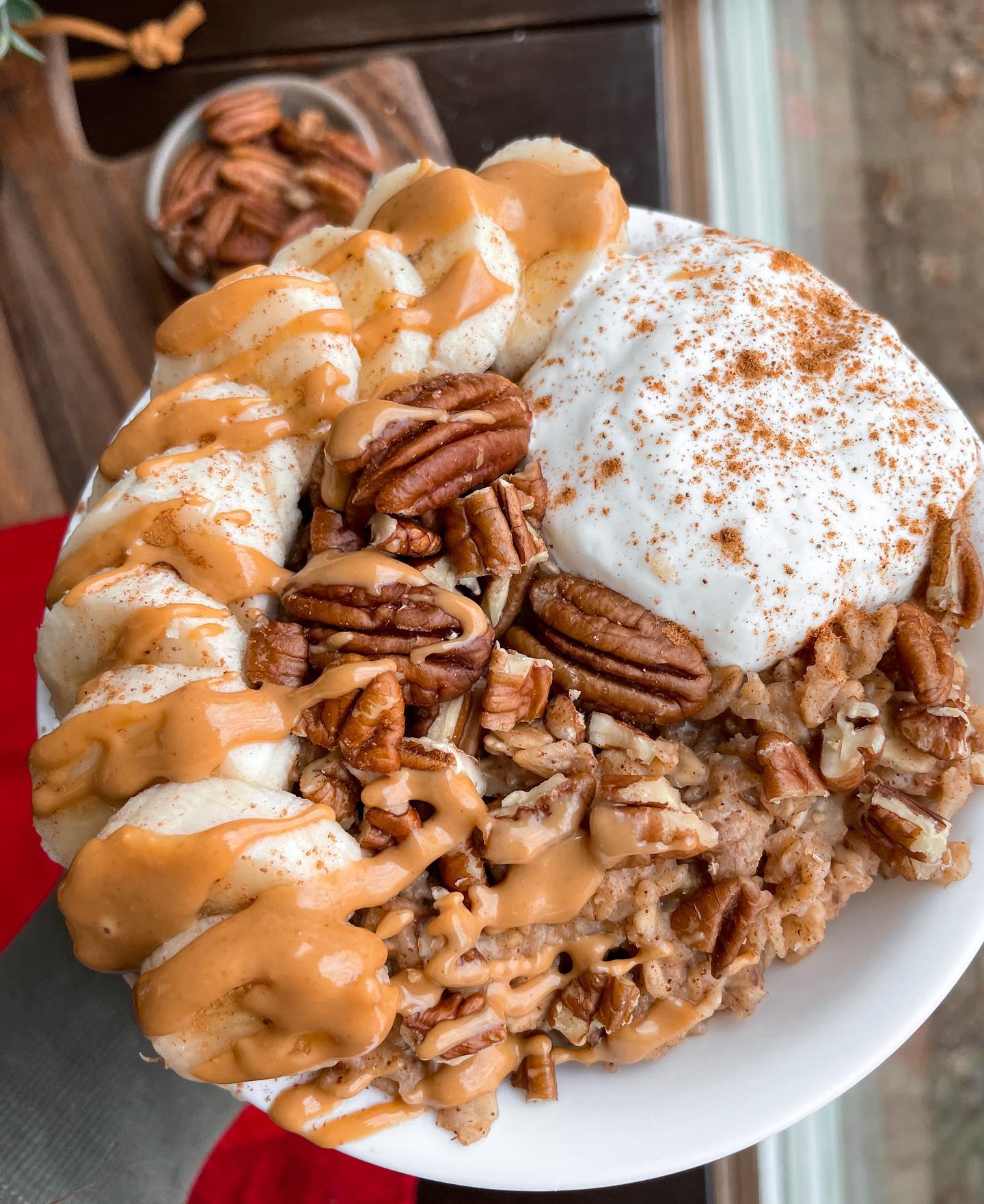 Maple Pecan Stovetop Oatmeal