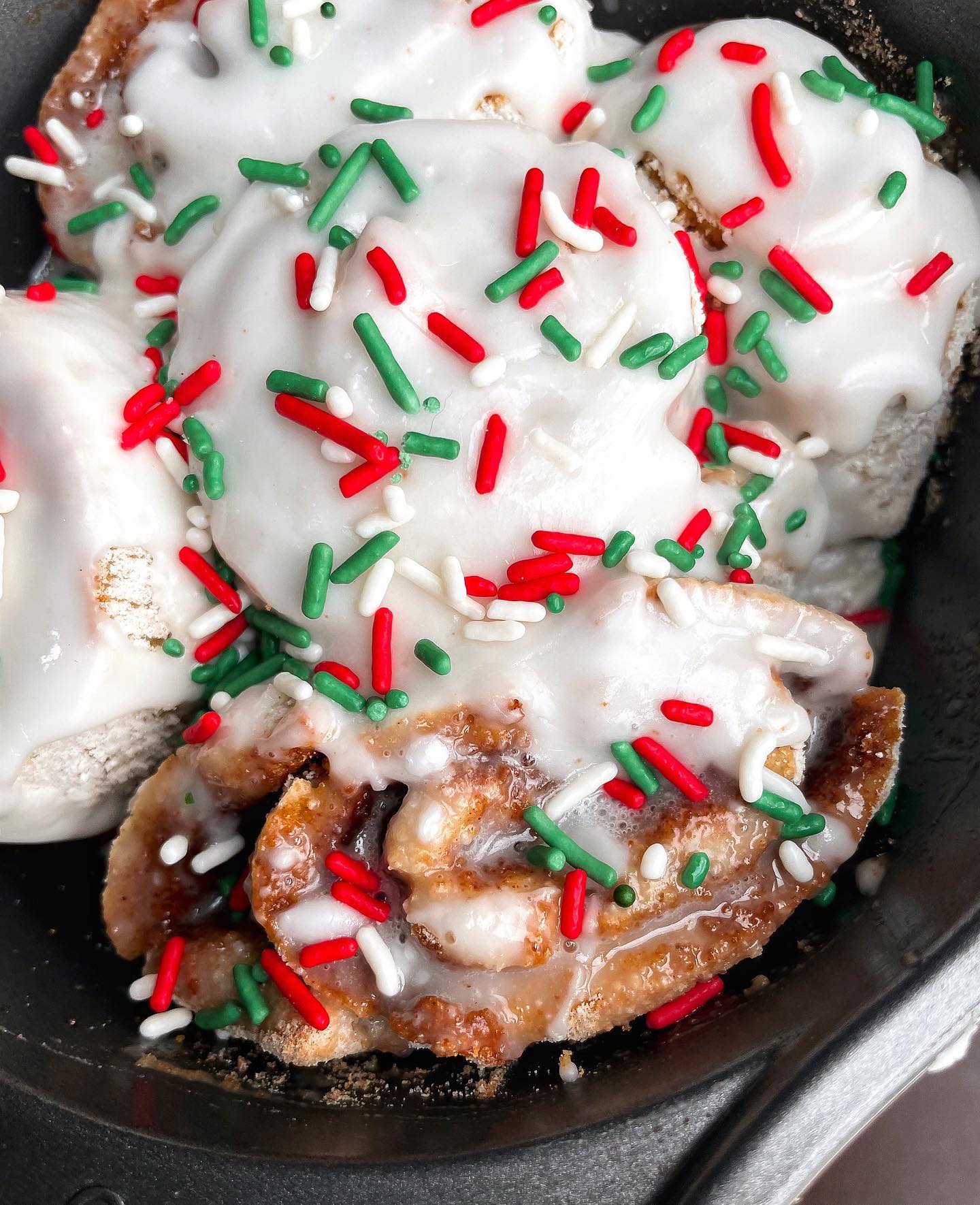 Festive Gingerbread Cinnamon Rolls