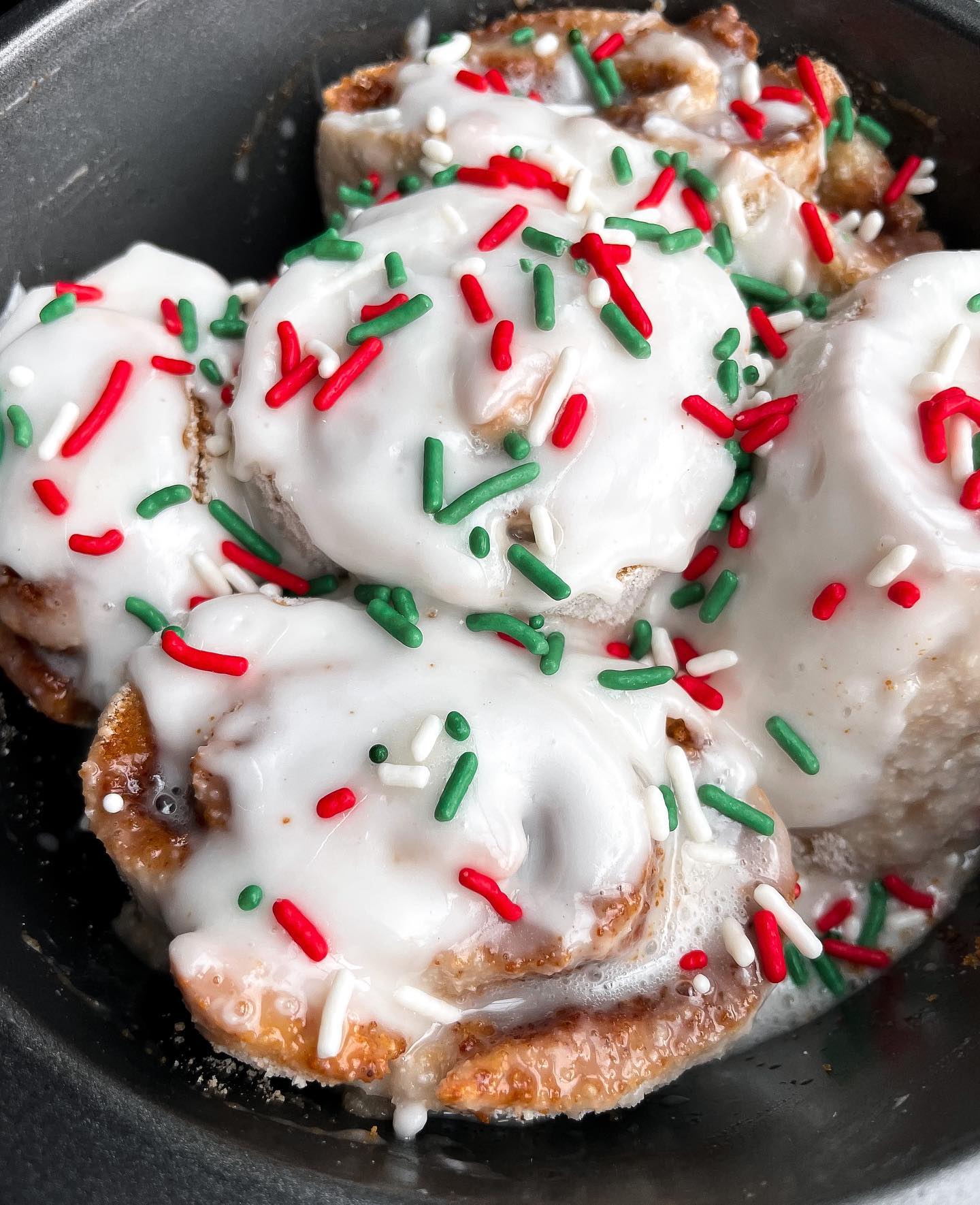 Festive Gingerbread Cinnamon Rolls