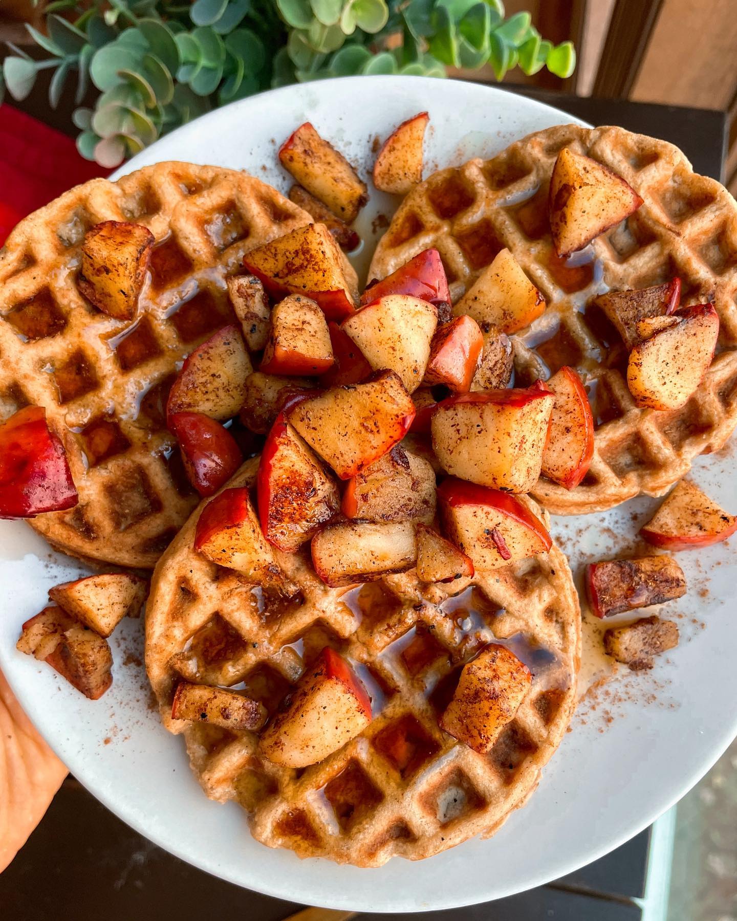 Cinnamon Apple Waffles