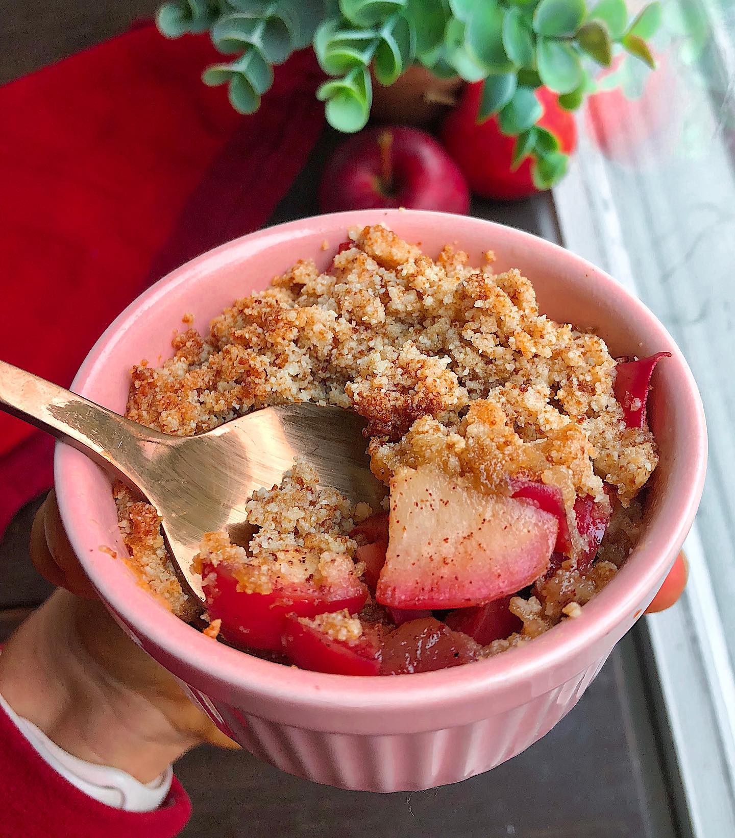 Paleo & Vegan Single Serving Apple Crisp